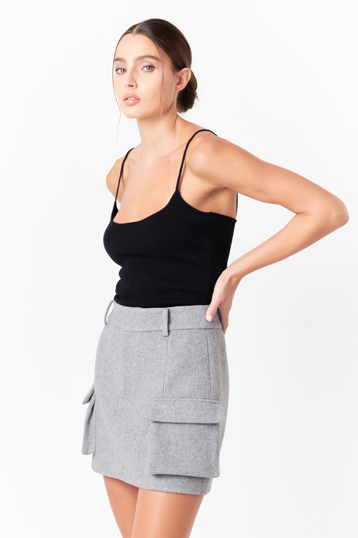 GREY LAB - Wool Cargo Skirt - SKIRTS available at Objectrare