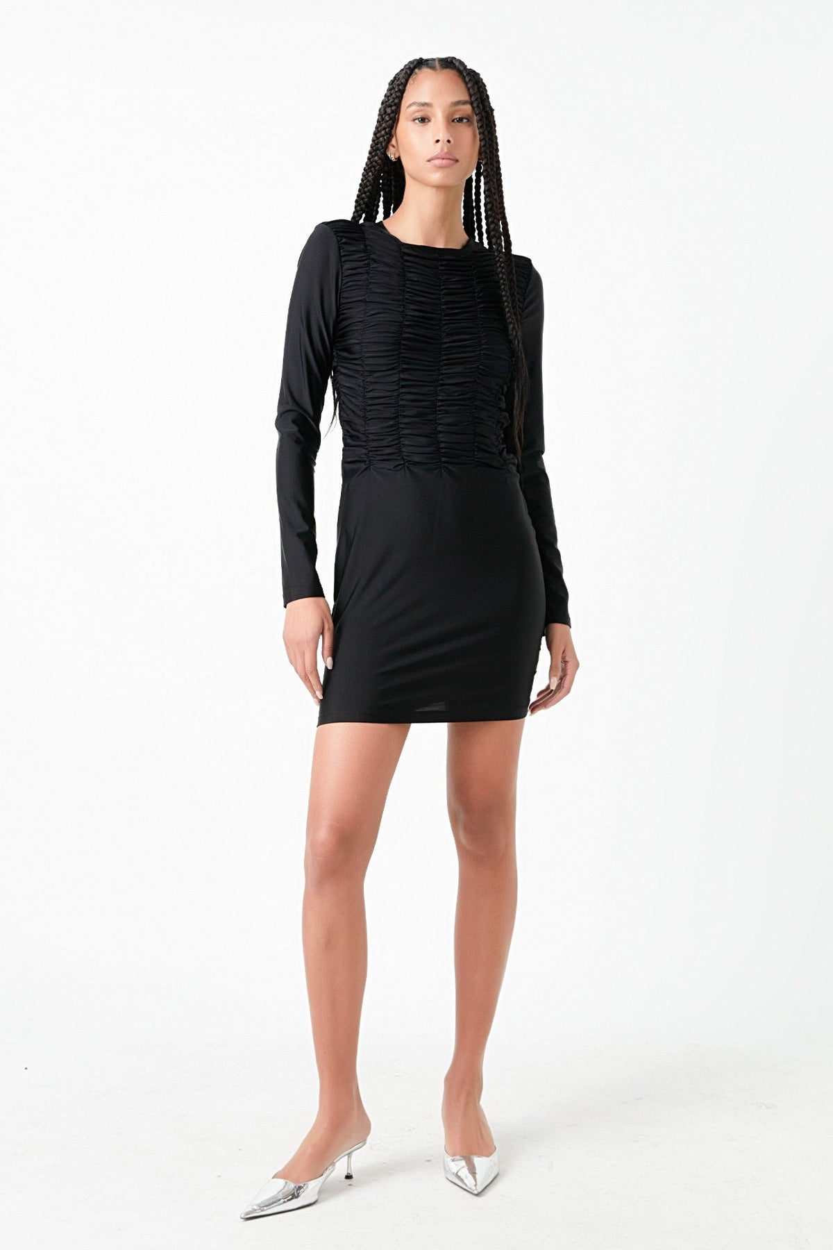 GREY LAB - Gathered Mini Dress - DRESSES available at Objectrare