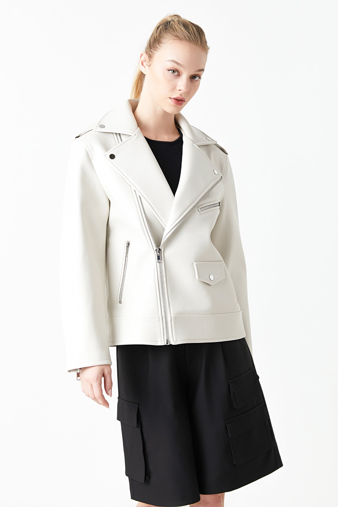 GREY LAB - Pu Bicker Jacket - JACKETS available at Objectrare