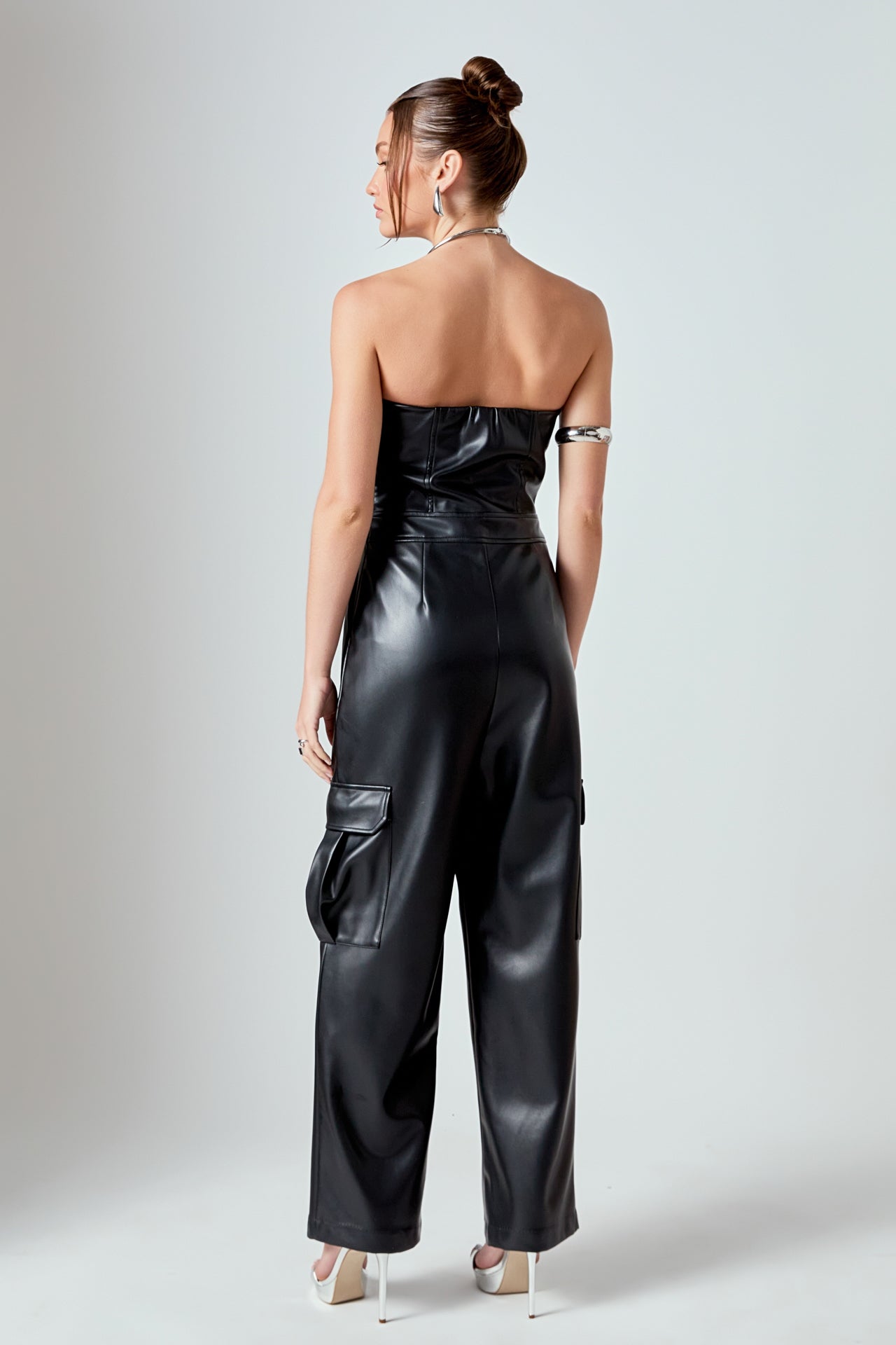 GREY LAB - Tube Top Cargo Jumpsuit - JUMPSUITS available at Objectrare