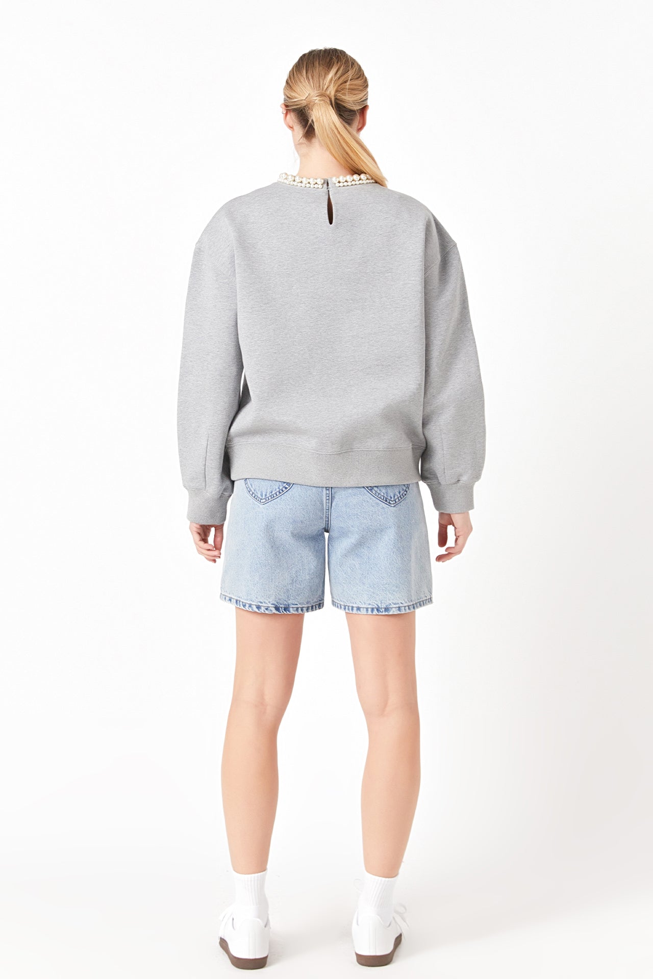 GREY LAB - Pearl Necklace Sweater - SWEATERS & KNITS available at Objectrare