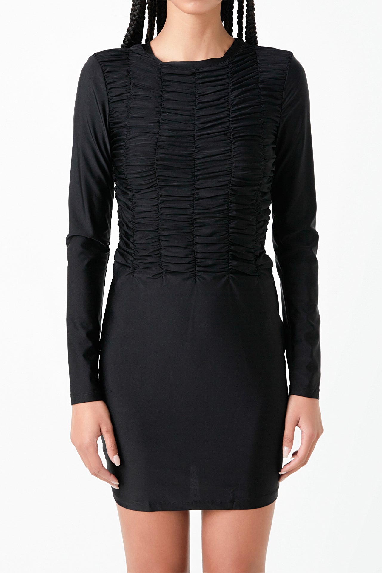 GREY LAB - Gathered Mini Dress - DRESSES available at Objectrare