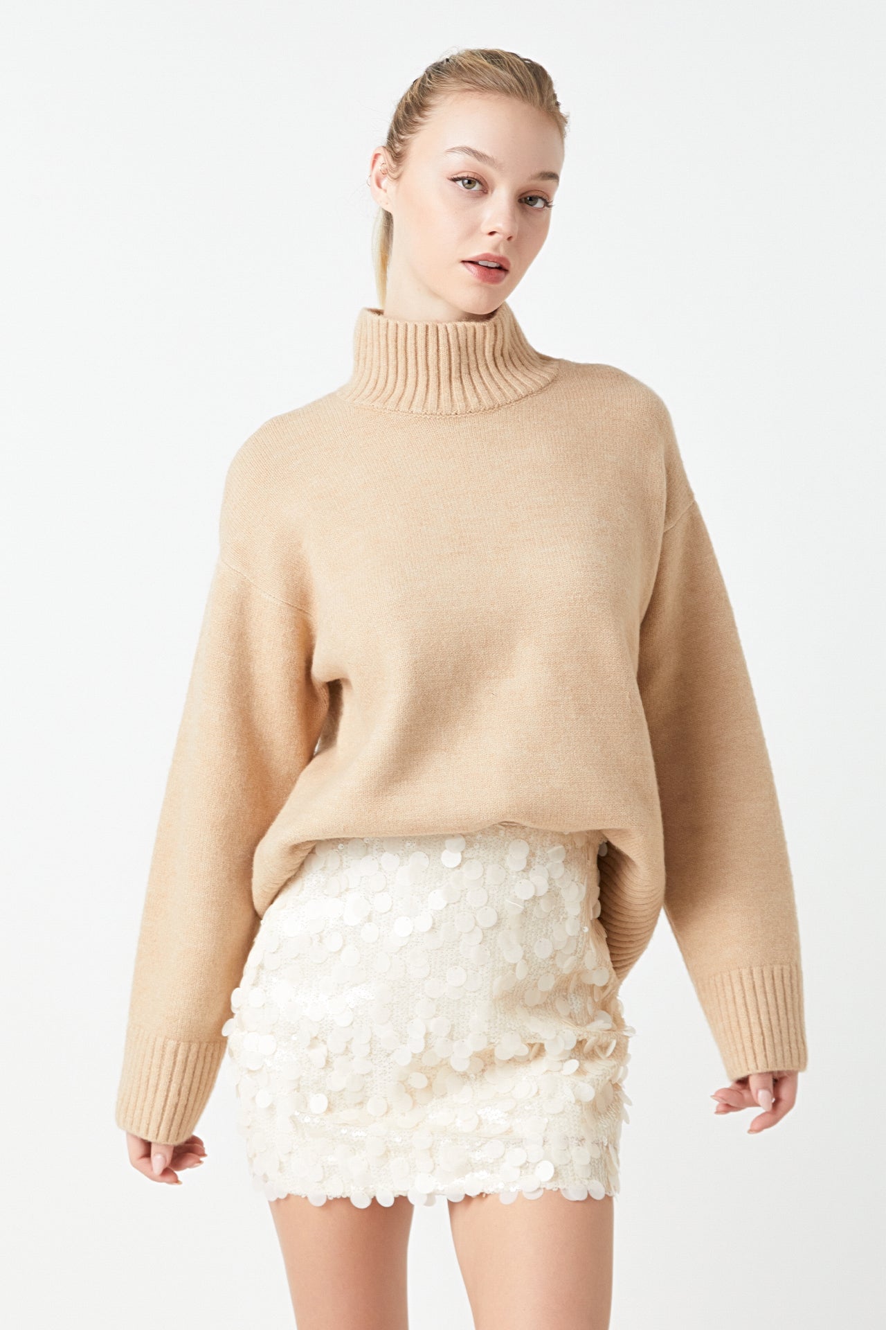 GREY LAB - Sequin Mini Skirt - SKIRTS available at Objectrare