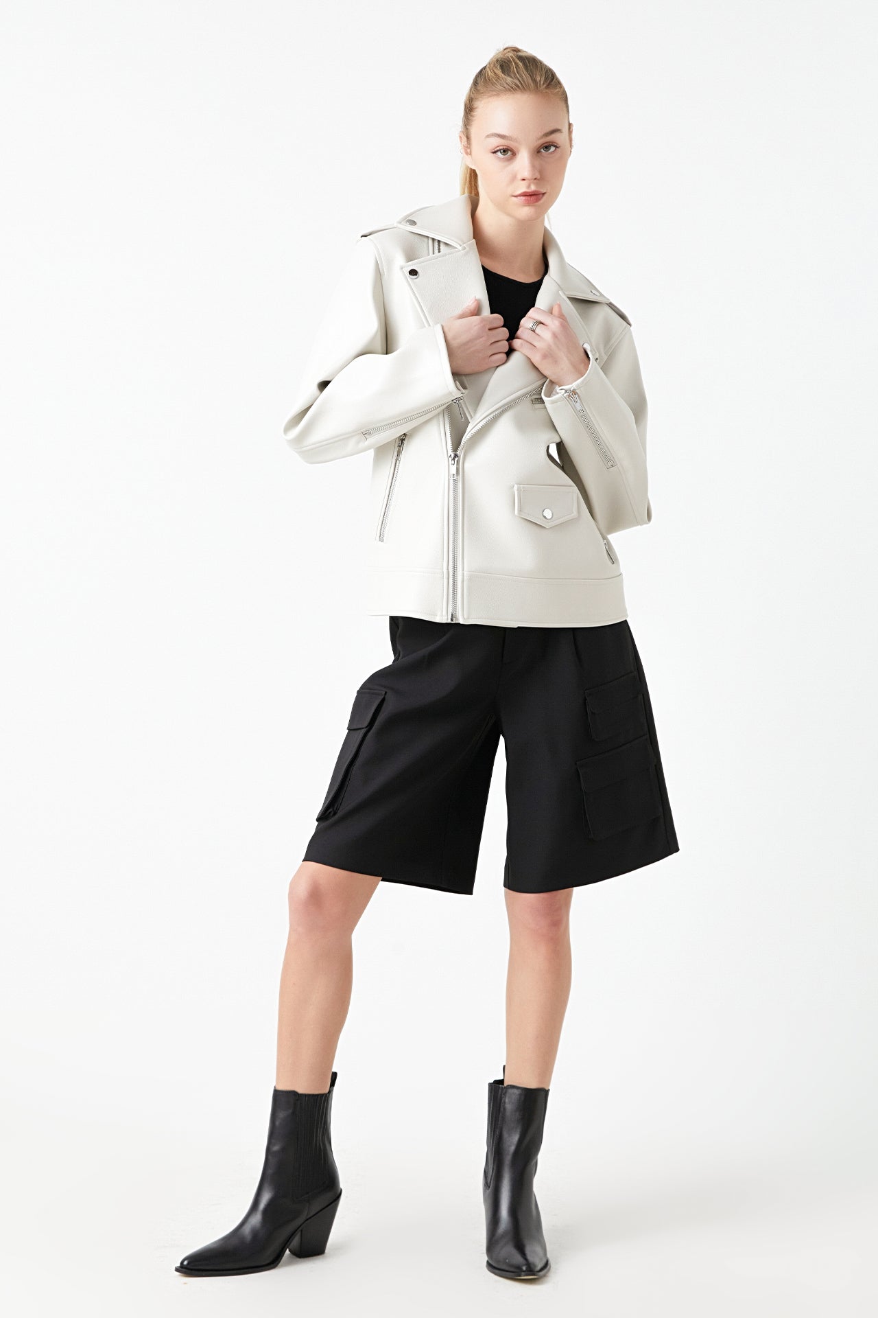 GREY LAB - Pu Bicker Jacket - JACKETS available at Objectrare