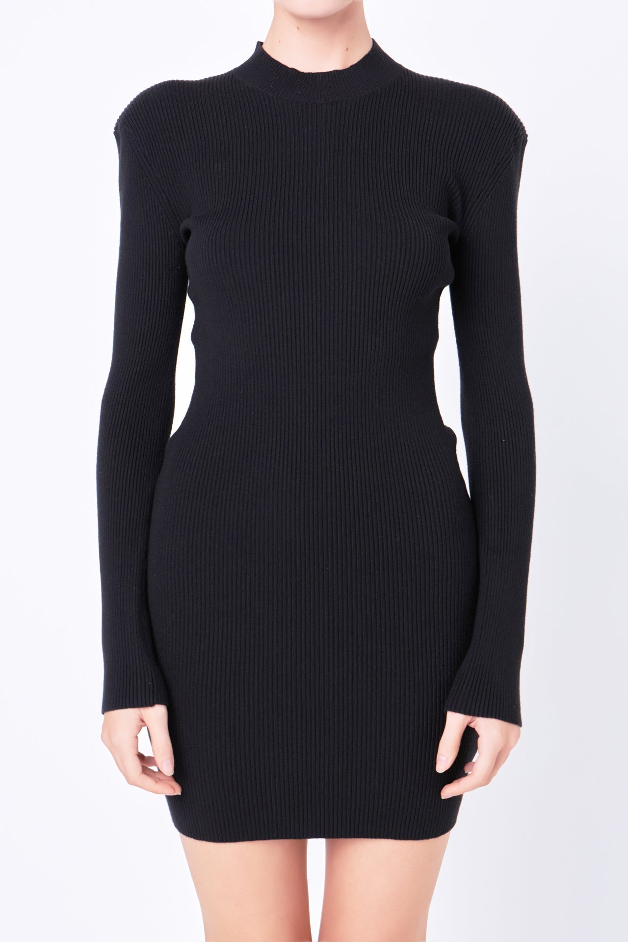 GREY LAB - High Neck Knit Dress - DRESSES available at Objectrare