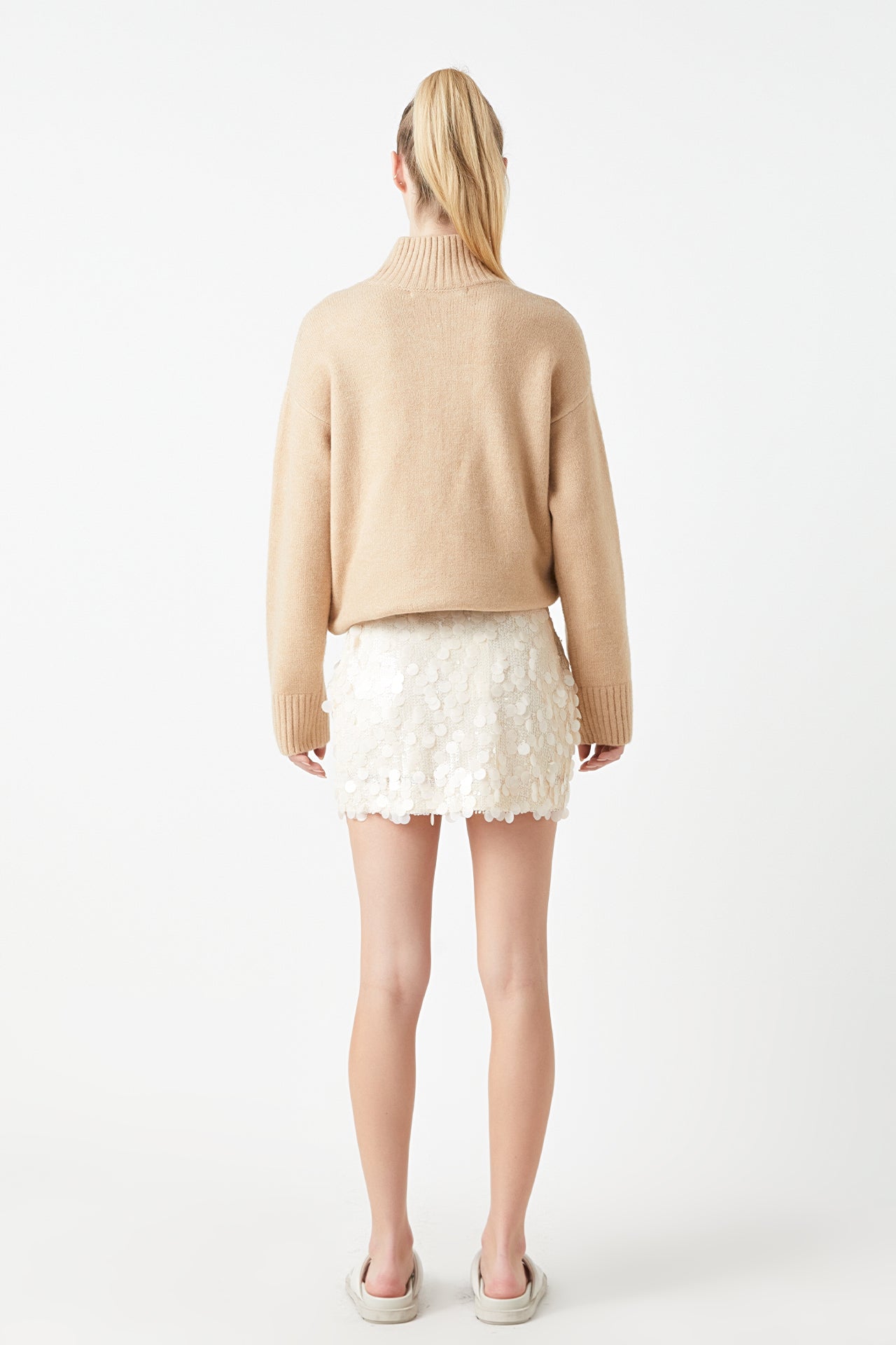 GREY LAB - Sequin Mini Skirt - SKIRTS available at Objectrare