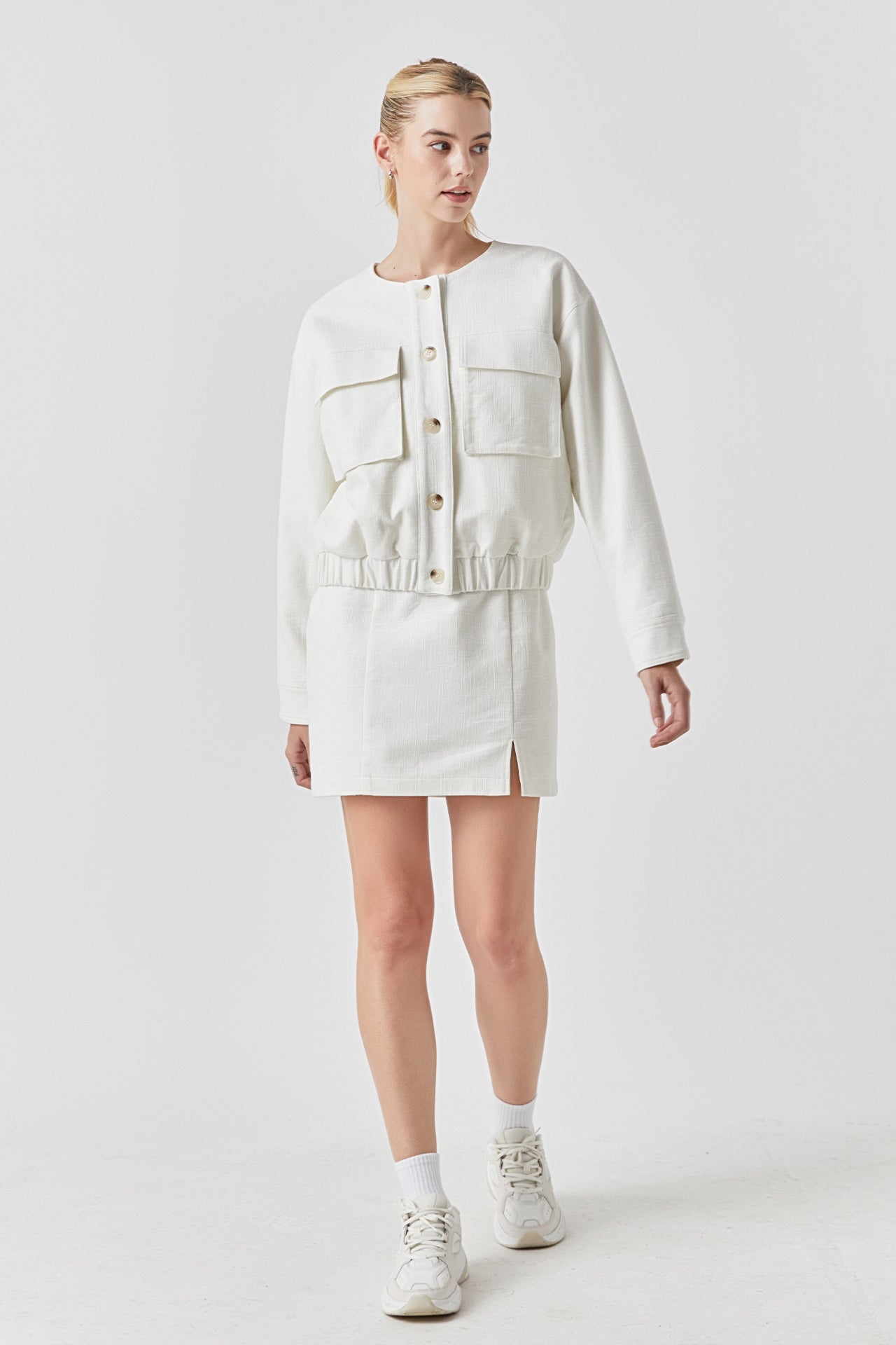 GREY LAB - Pocket Linen Jacket - JACKETS available at Objectrare