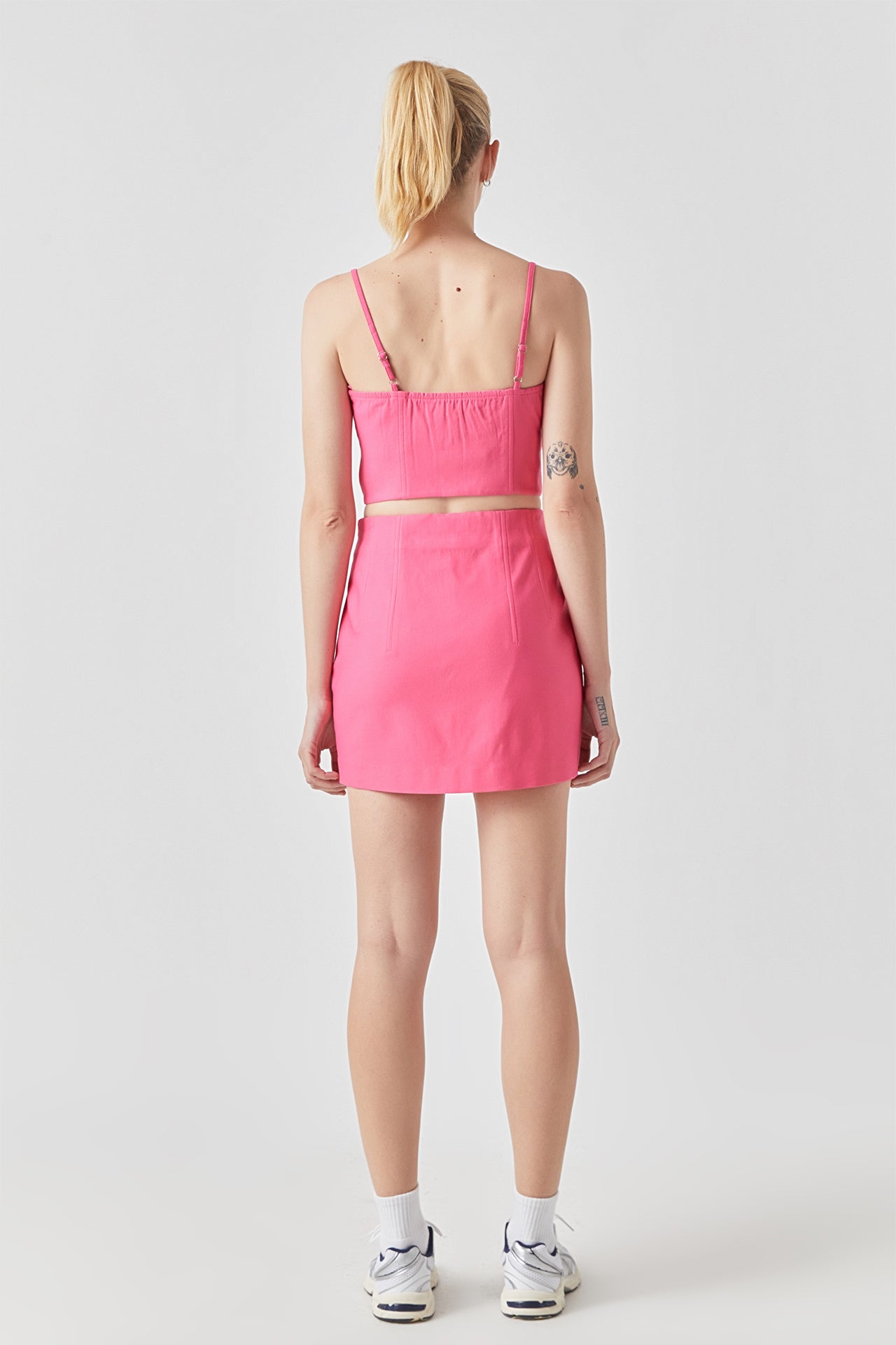 GREY LAB - Top Stitched Mini Skirt - SKIRTS available at Objectrare