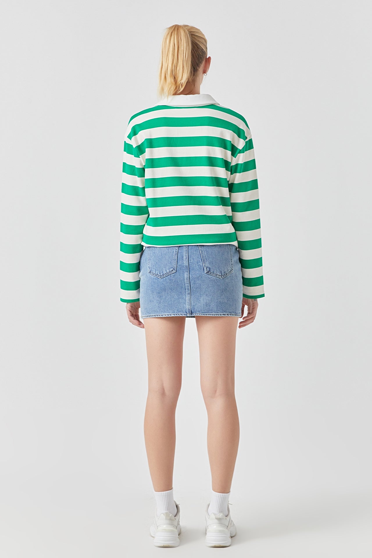 GREY LAB - Pocket Denim Mini Skirt - SKIRTS available at Objectrare