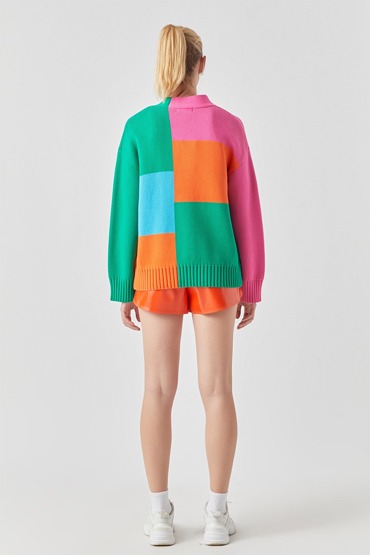 GREY LAB - Abstract Colorblock Cardigan - CARDIGANS available at Objectrare