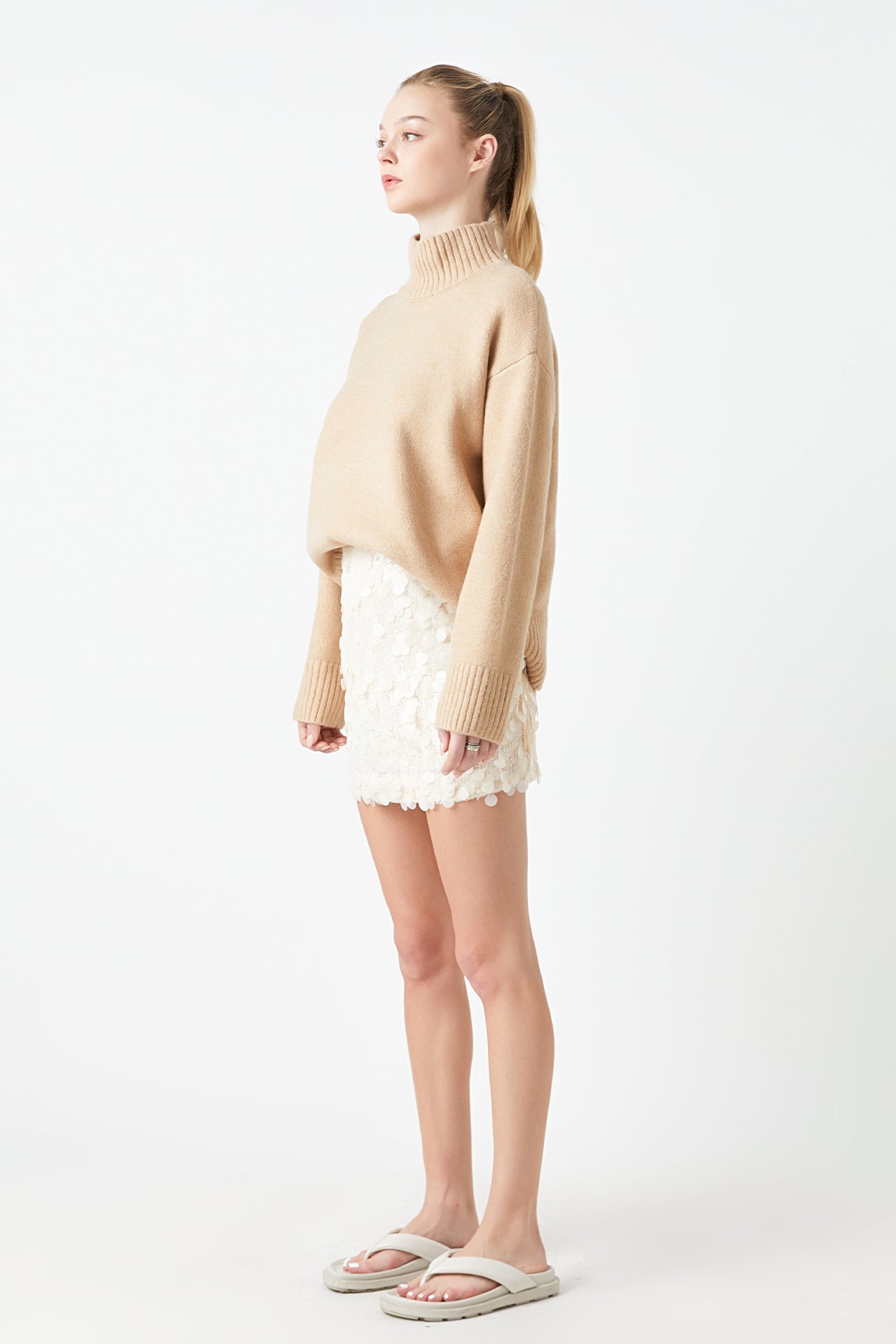 GREY LAB - Sequin Mini Skirt - SKIRTS available at Objectrare