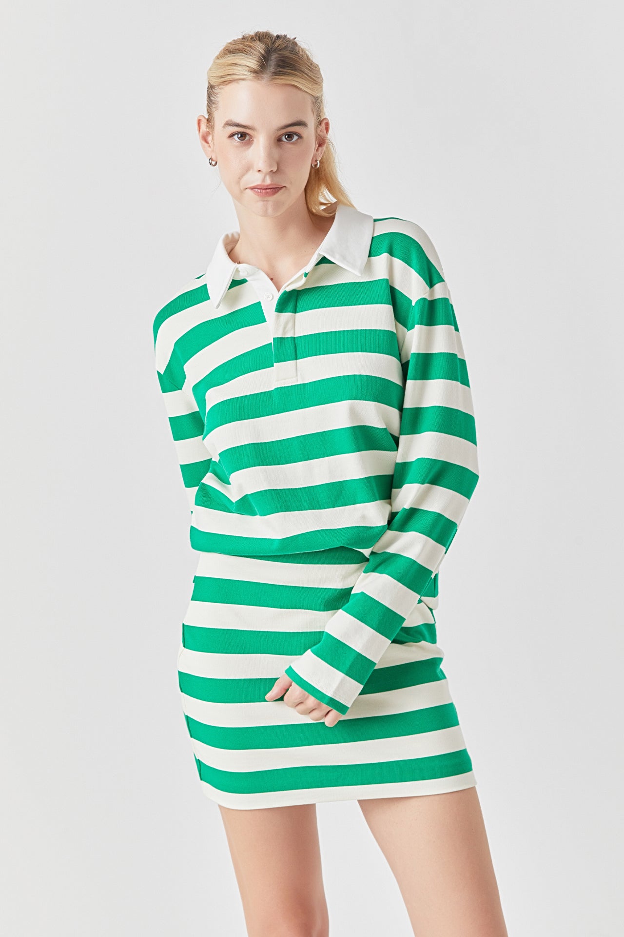 GREY LAB - Stripe Terry Skirt - SKIRTS available at Objectrare