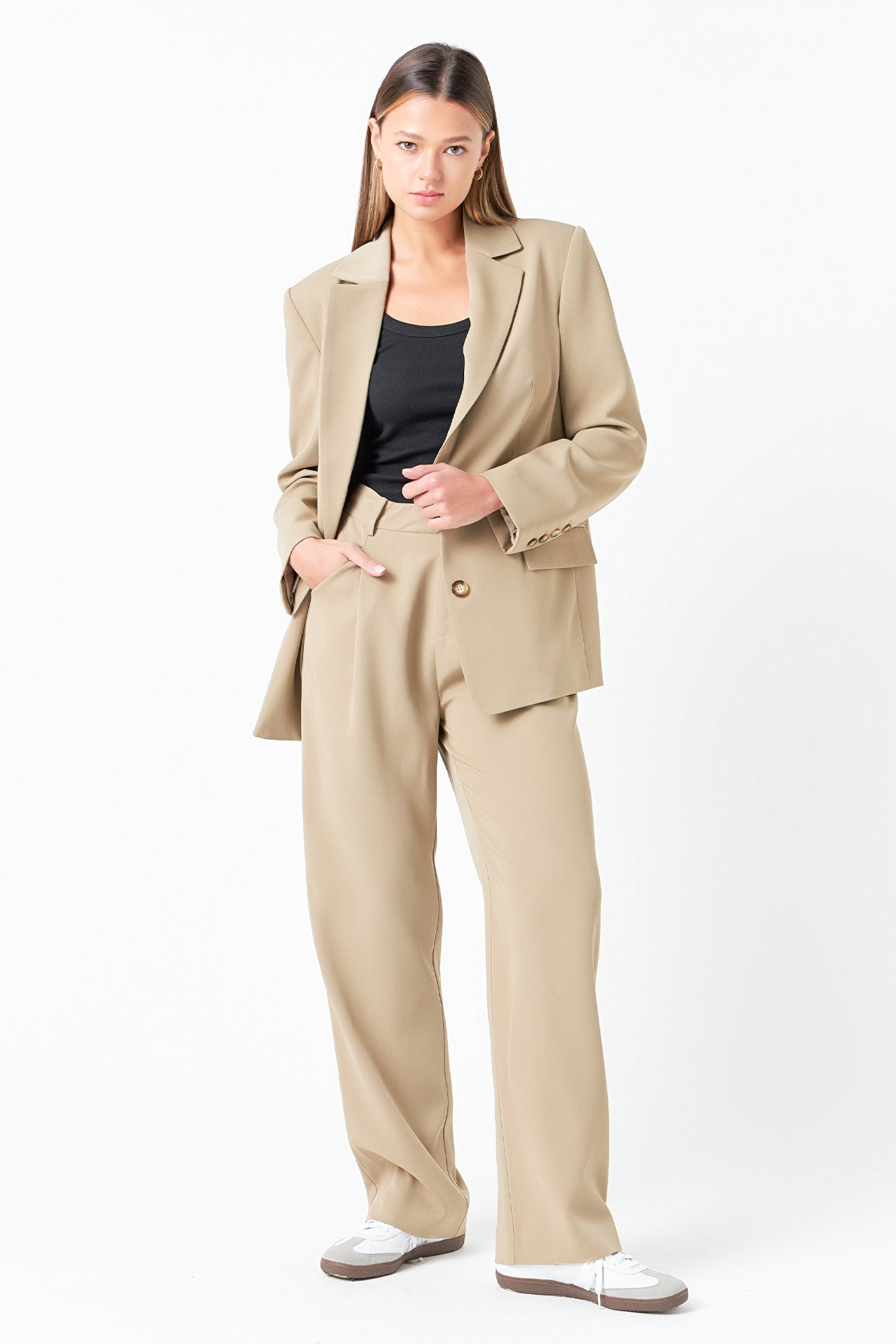 GREY LAB - Single Breasted Oversized Blazer - BLAZERS available at Objectrare