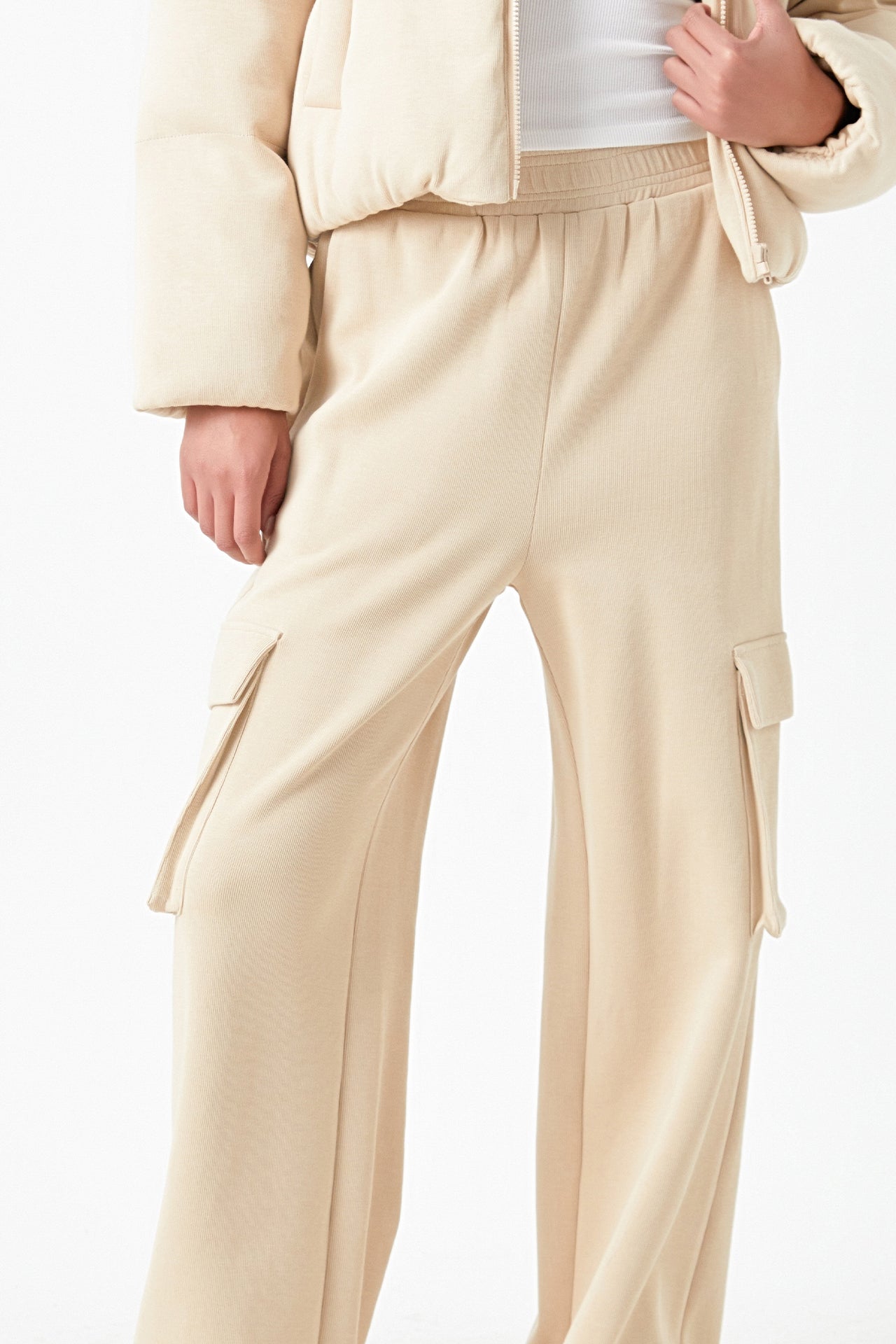 GREY LAB - Wide Knit Pants with Pockets - PANTS available at Objectrare