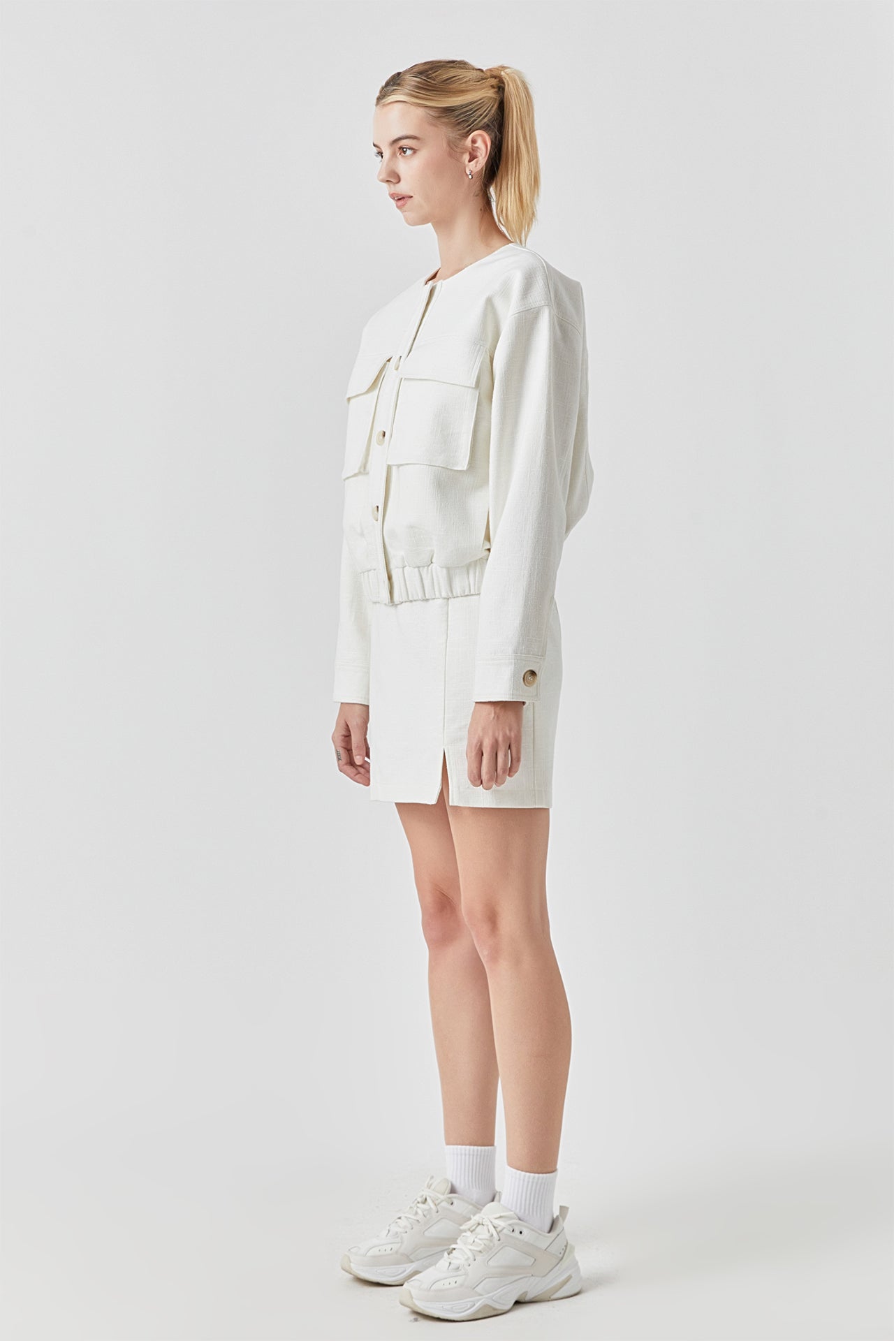 GREY LAB - Pocket Linen Jacket - JACKETS available at Objectrare