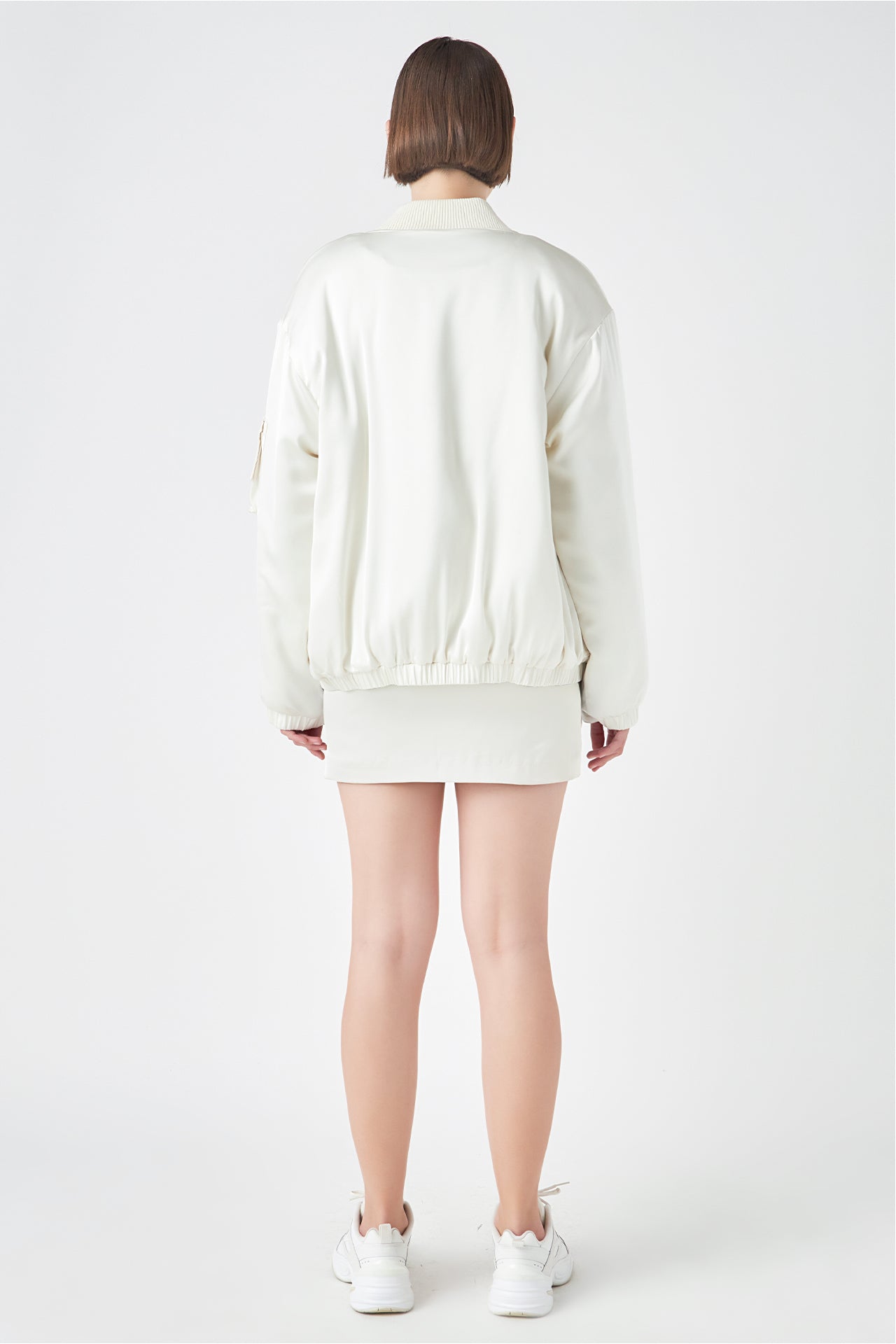 GREY LAB - Satin Bomber Jacket - JACKETS available at Objectrare