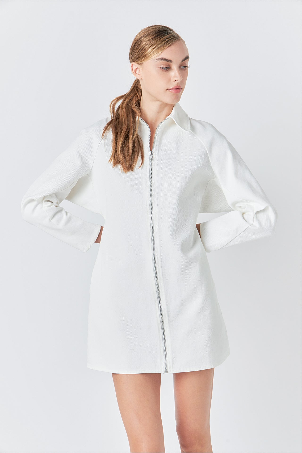 GREY LAB - Zip Up Mini Dress - DRESSES available at Objectrare