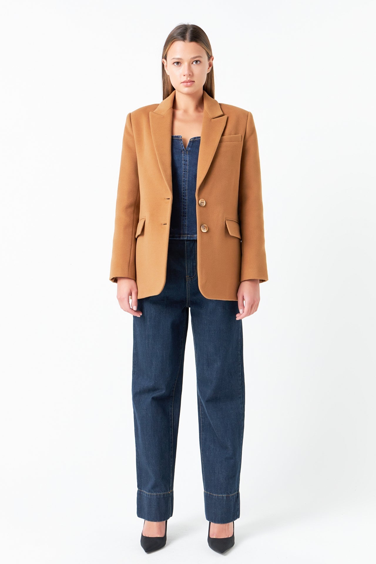 GREY LAB - Single Breasted Oversized Blazer - BLAZERS available at Objectrare