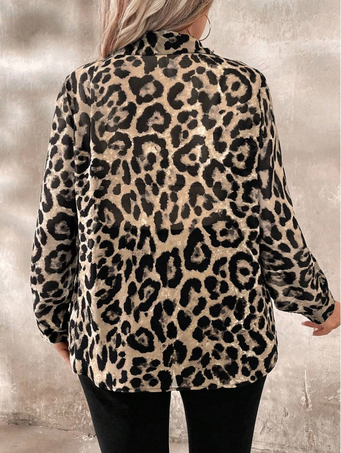 GREY LAB - Animal Print Shirt - TOPS available at Objectrare