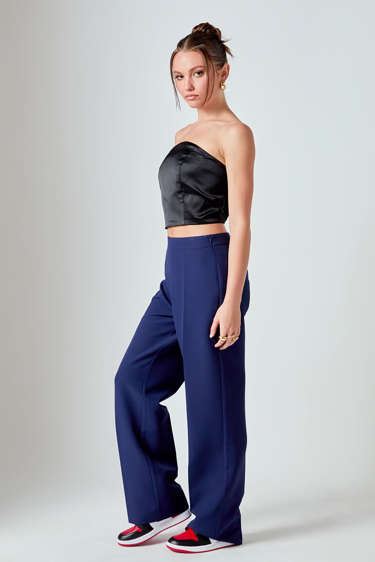 ENDLESS ROSE - Zip up Suit Trousers - PANTS available at Objectrare