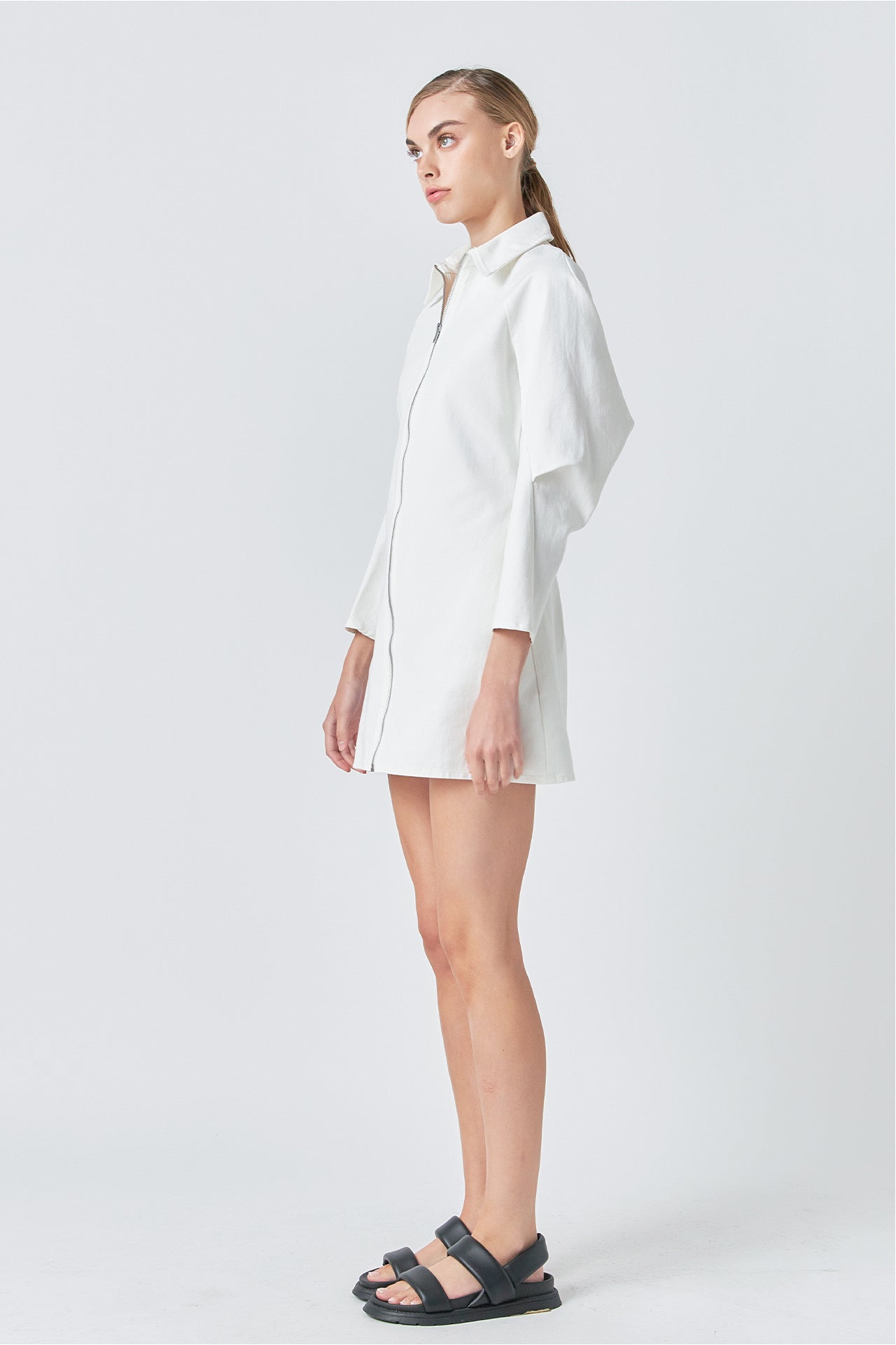 GREY LAB - Zip Up Mini Dress - DRESSES available at Objectrare