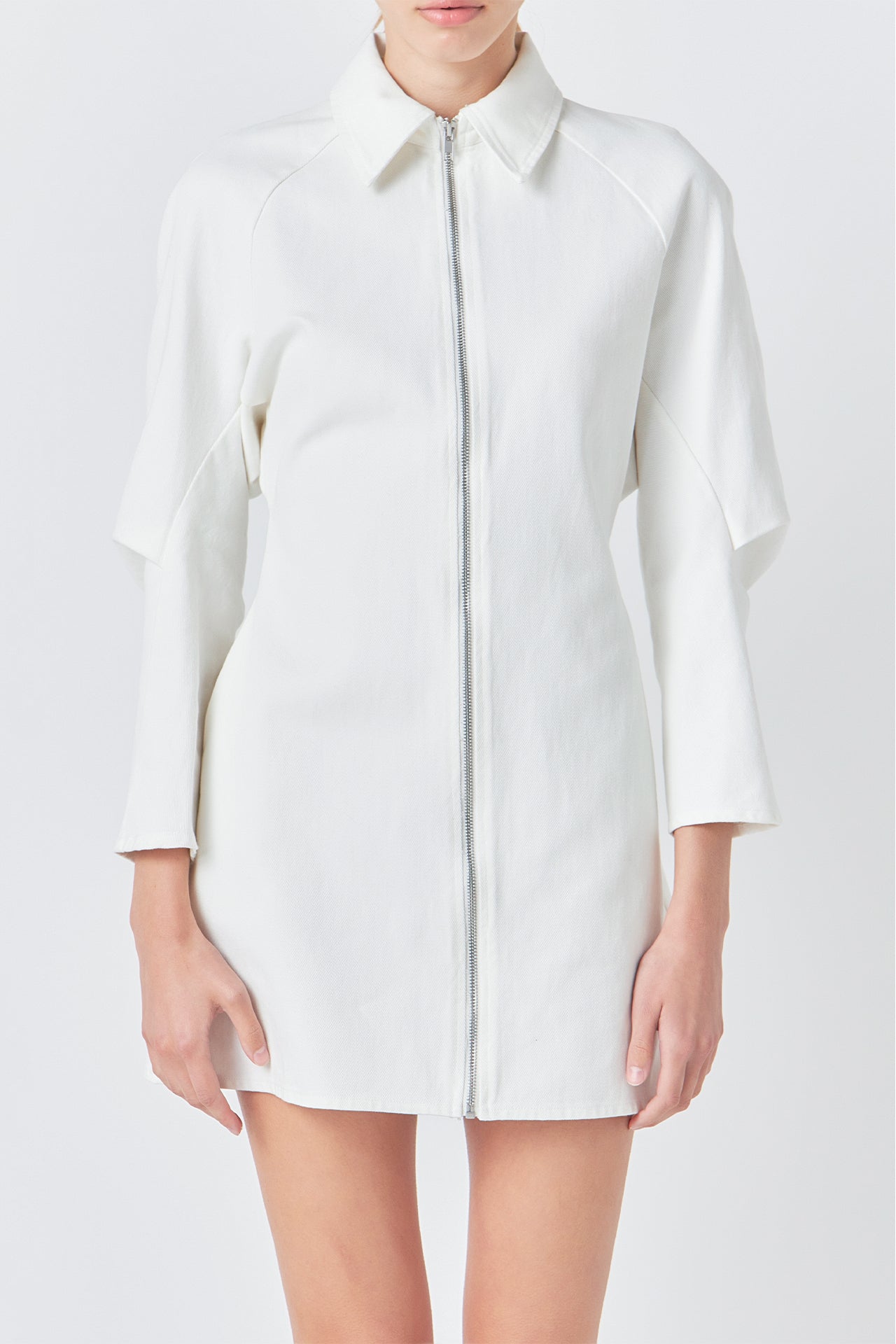 GREY LAB - Zip Up Mini Dress - DRESSES available at Objectrare