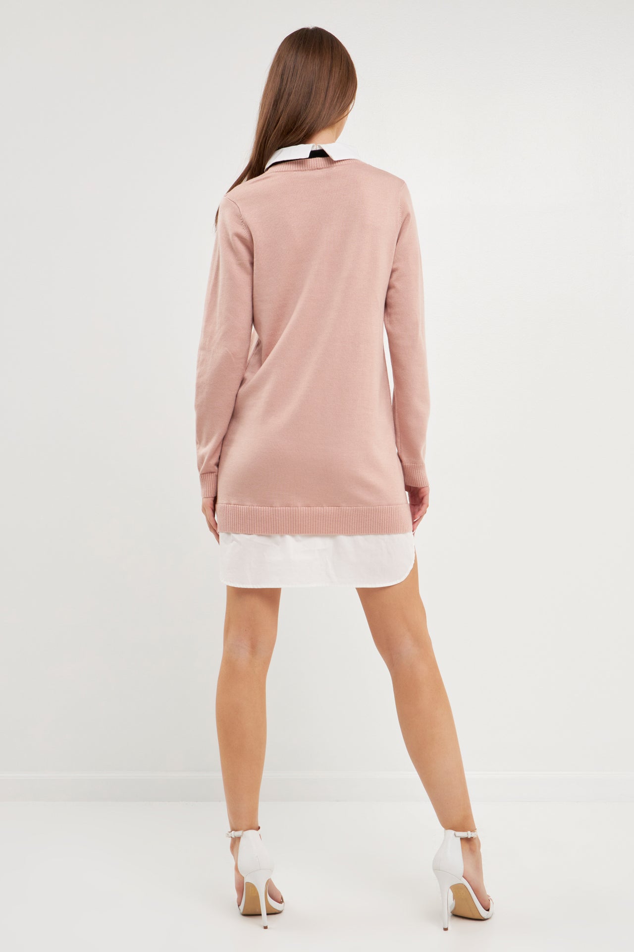 ENGLISH FACTORY - Knit Sweater Mini Dress with Bow - DRESSES available at Objectrare