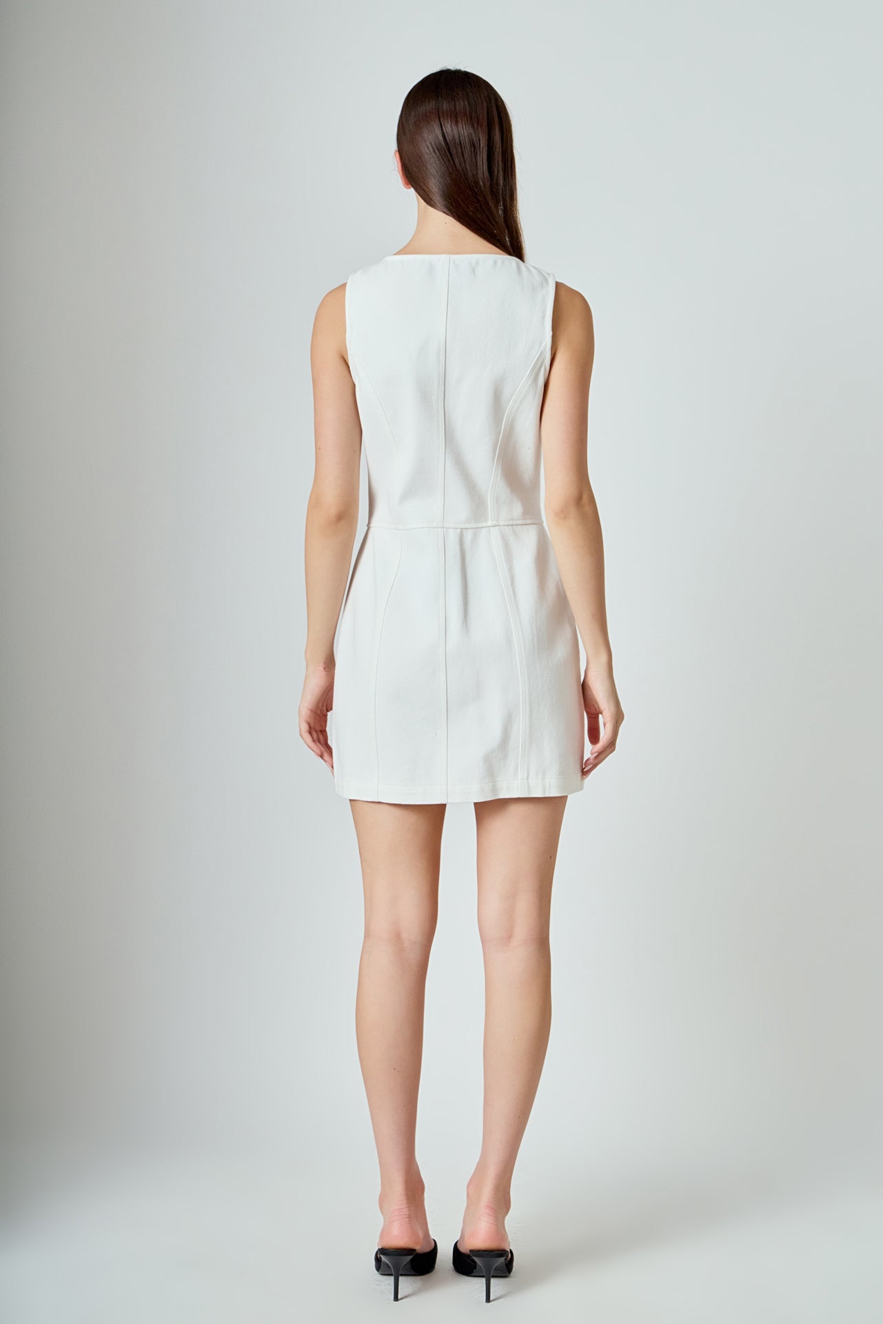 ENDLESS ROSE - Denim Button Up Mini Dress - DRESSES available at Objectrare