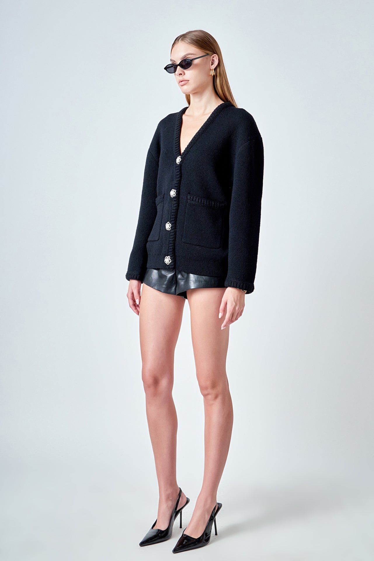 Floral Button Down Cardigan