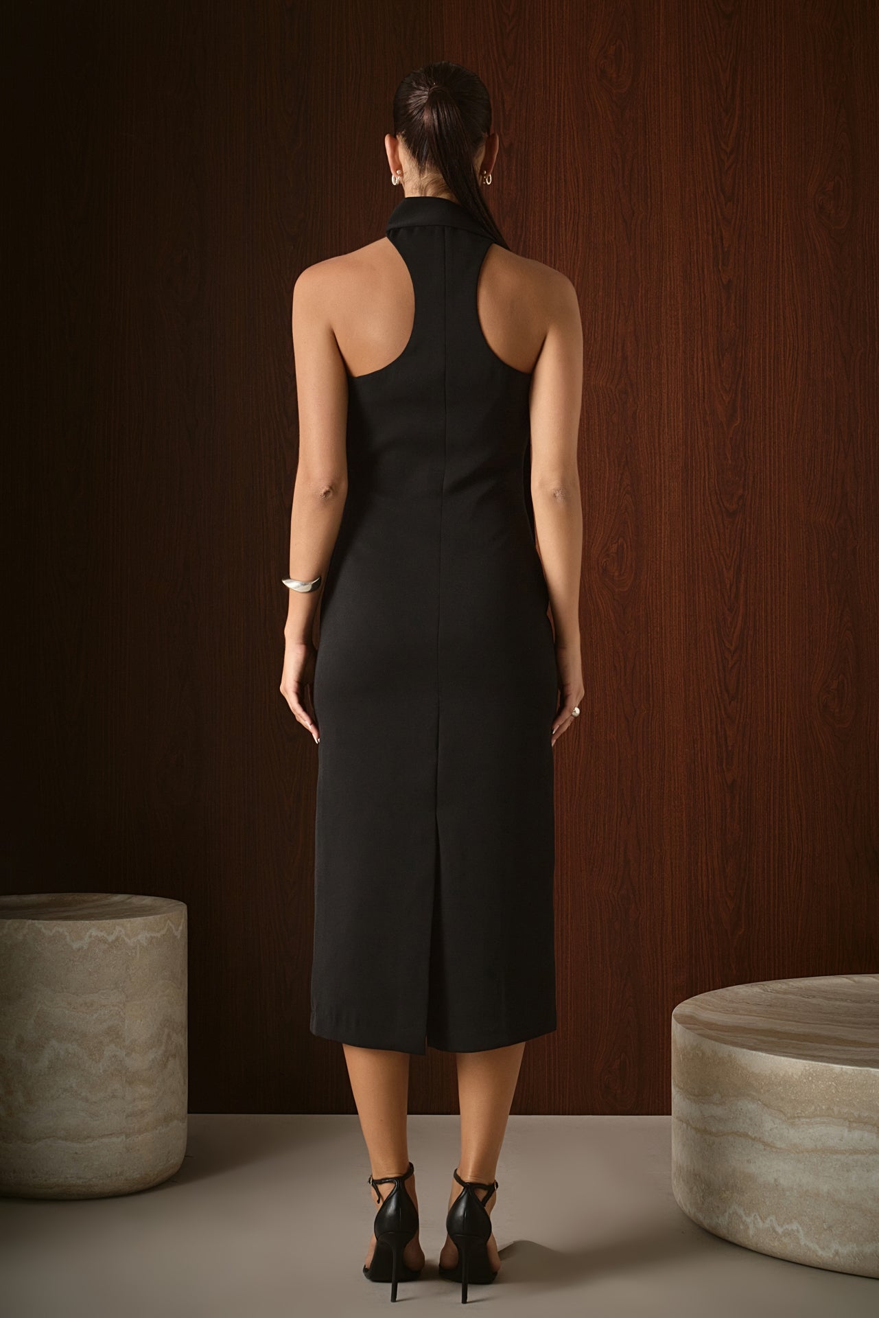 ENDLESS ROSE - Choker Tie Midi Dress - DRESSES available at Objectrare