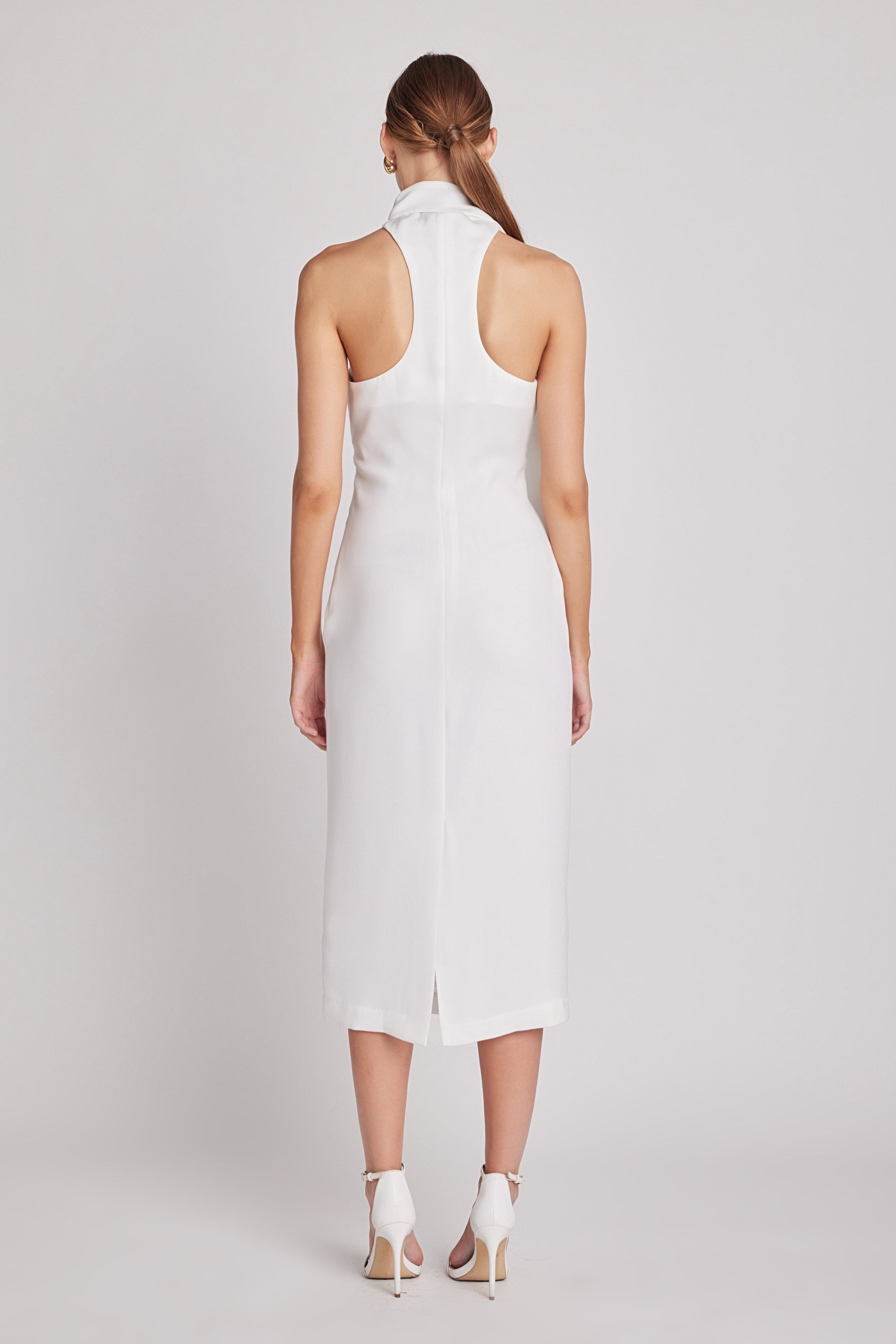 Choker Tie Midi Dress