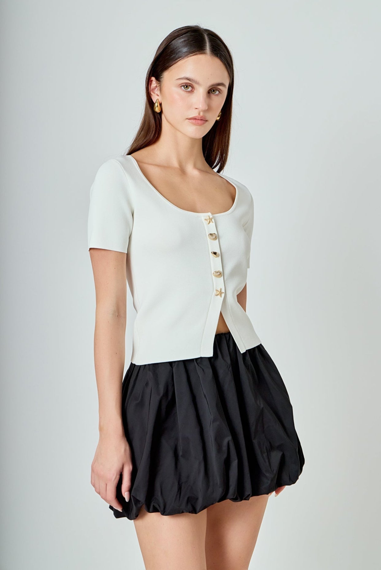 ENDLESS ROSE - Bubble Mini Skirt - SKIRTS available at Objectrare