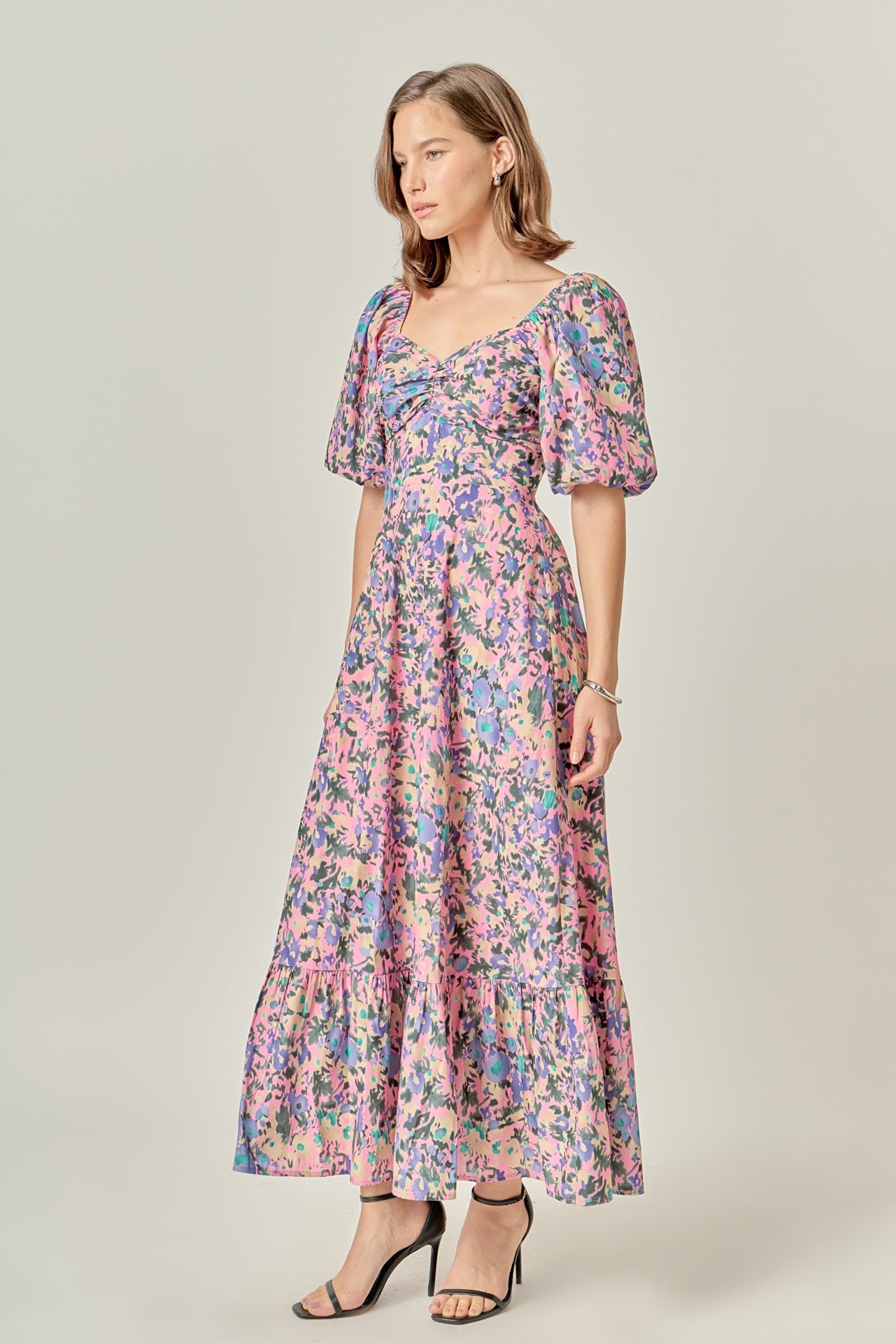 Open Back Tie Maxi Dress