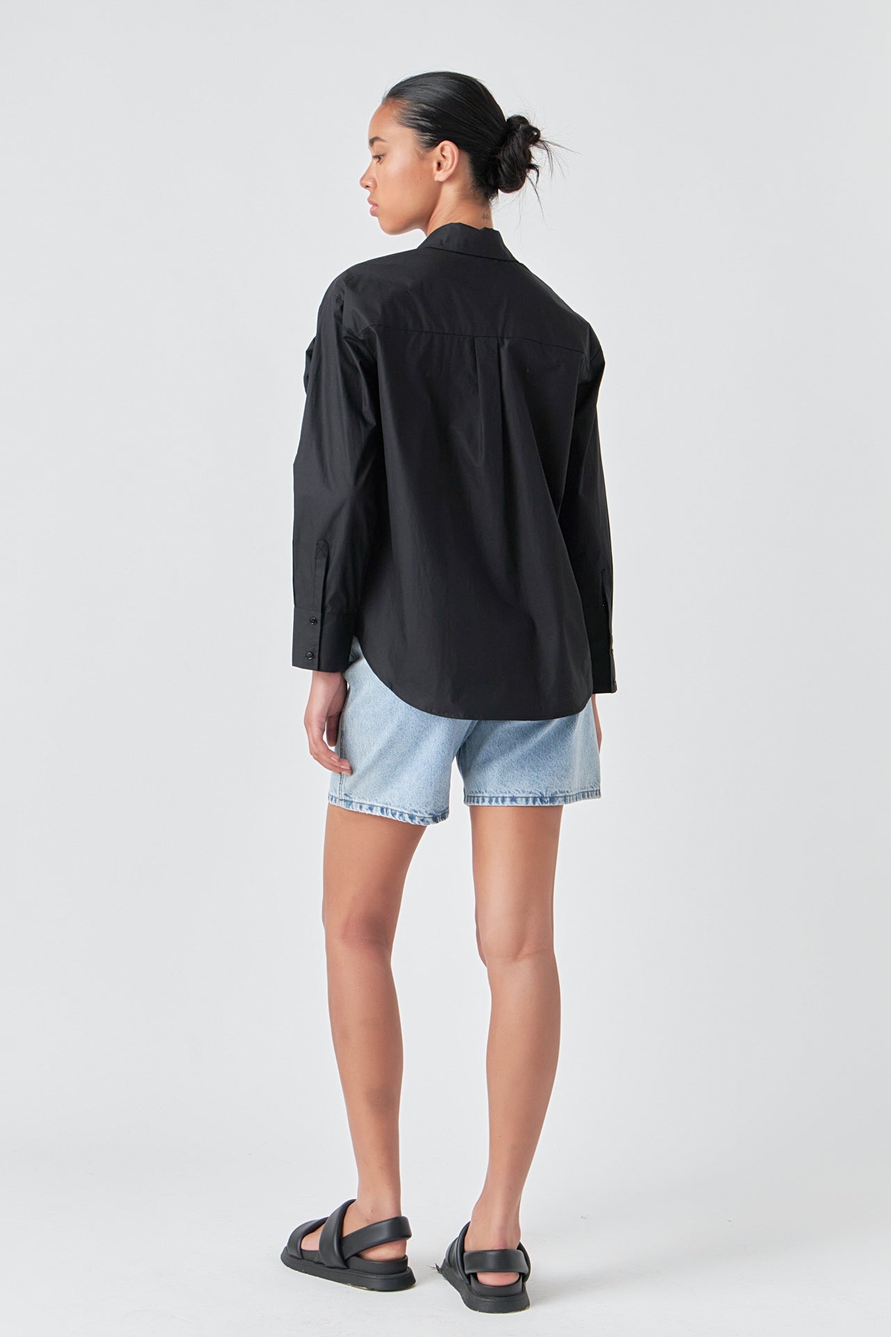 GREY LAB - Flower Brooch Shirt - TOPS available at Objectrare