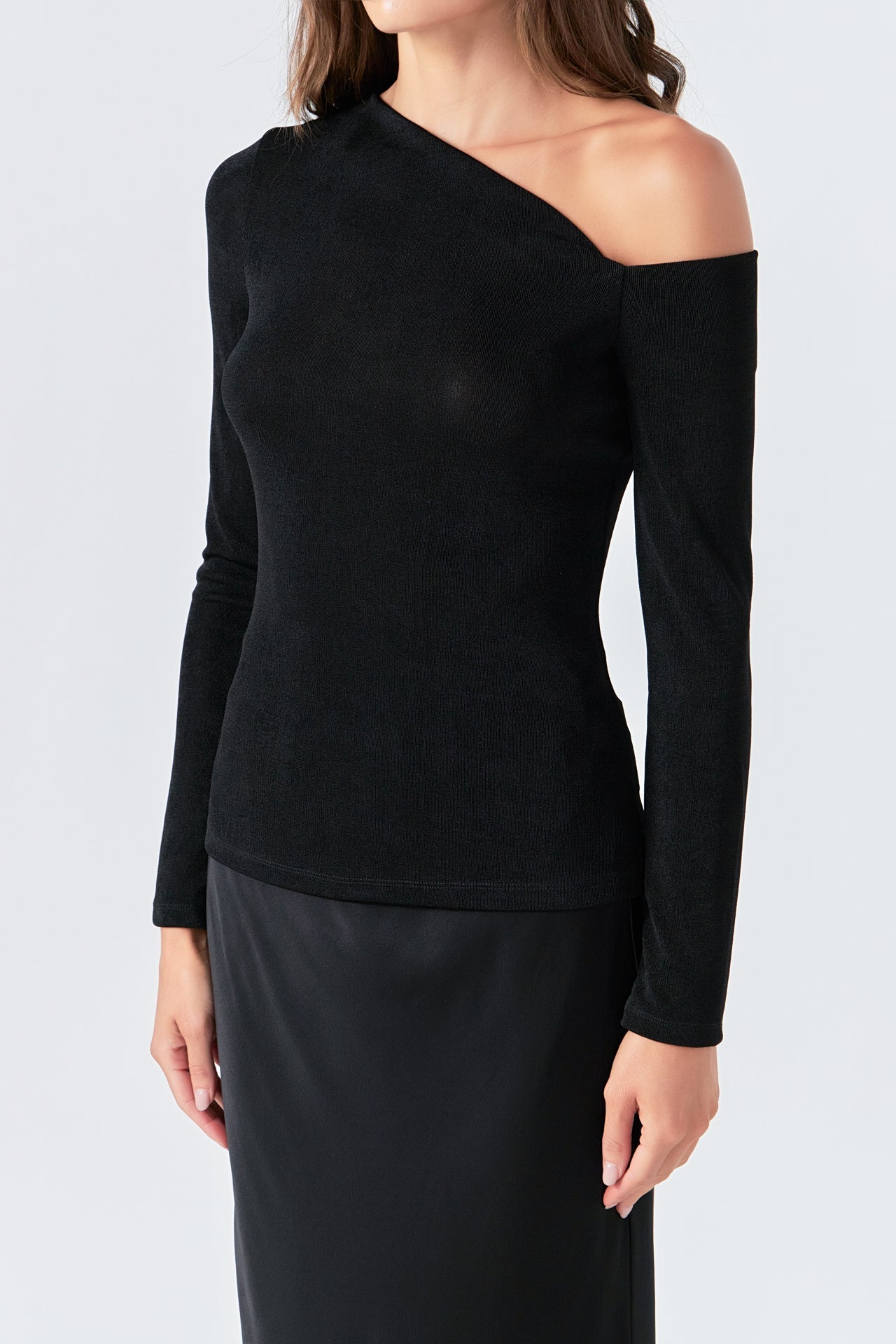 GREY LAB - Asymmetric Shoulder Top - TOPS available at Objectrare