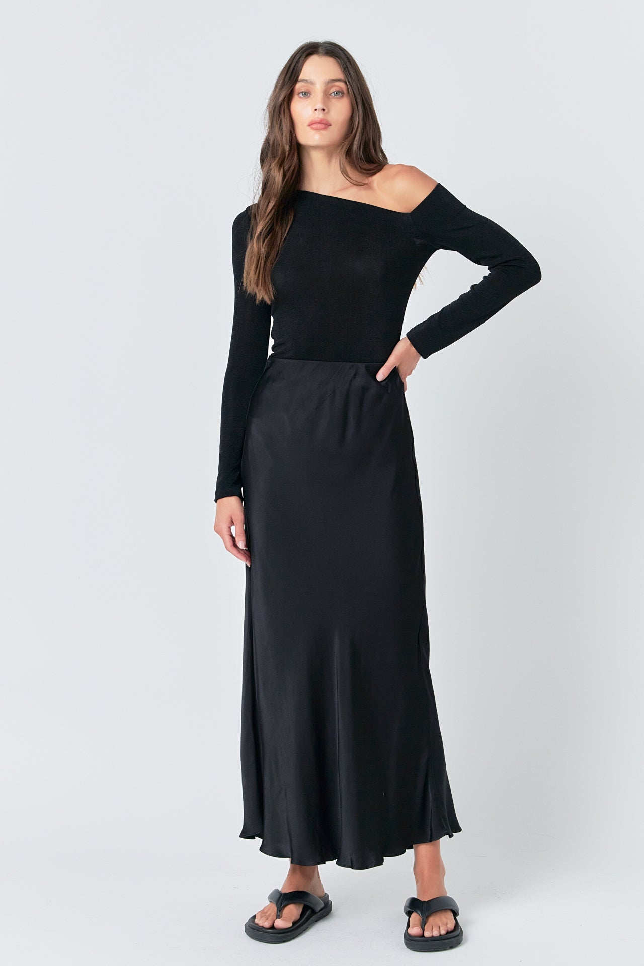 GREY LAB - Asymmetric Shoulder Top - TOPS available at Objectrare