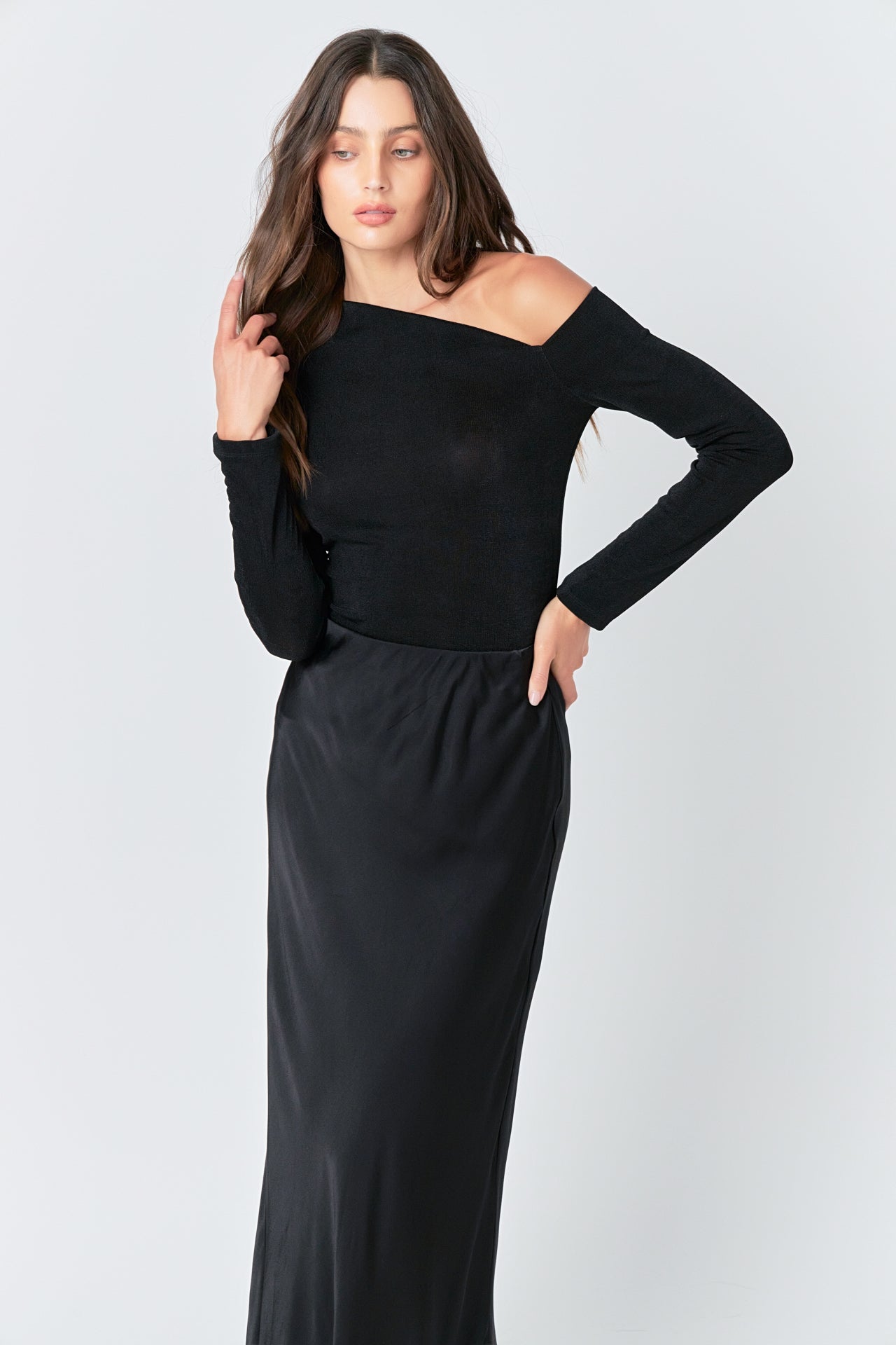 GREY LAB - Asymmetric Shoulder Top - TOPS available at Objectrare