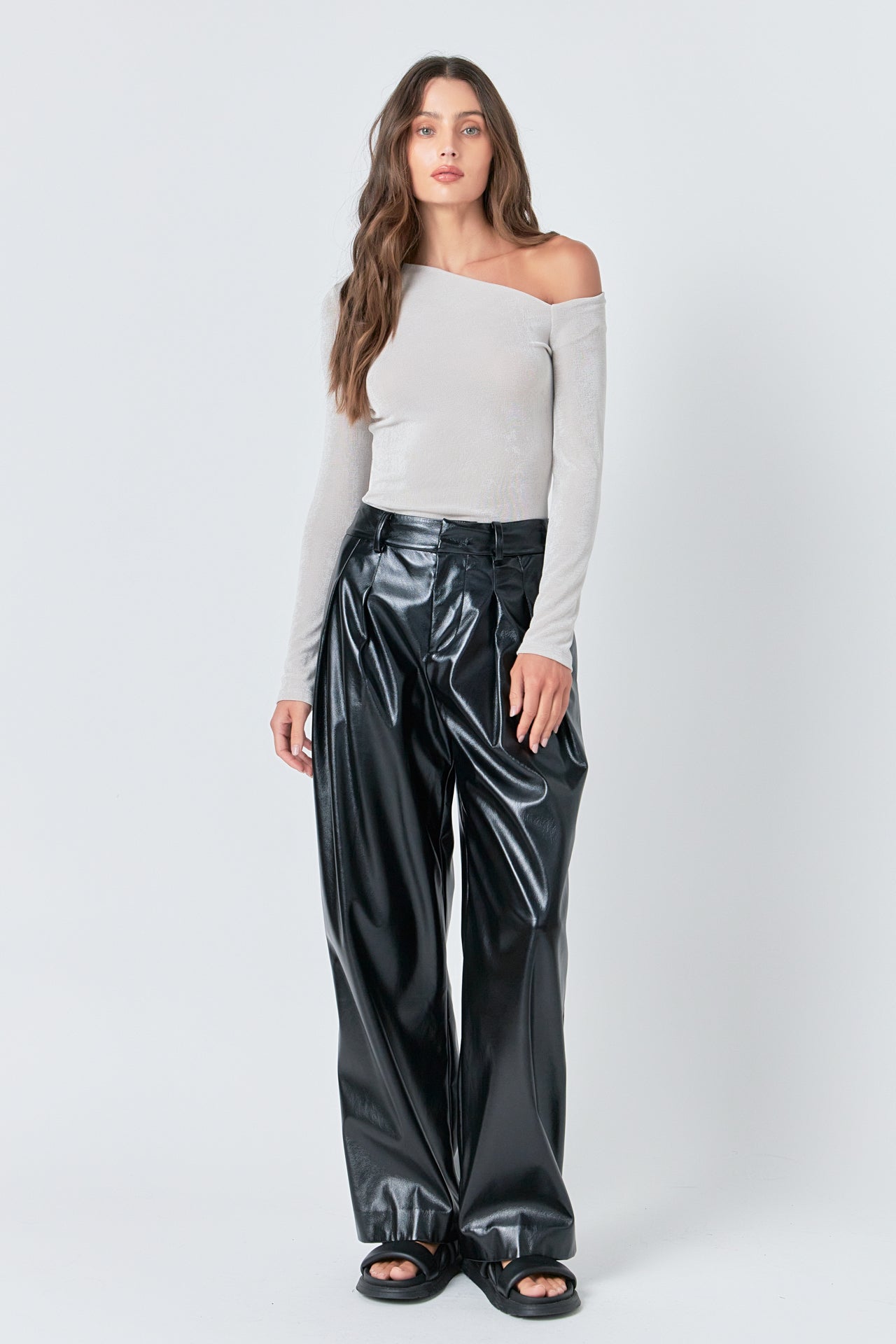 GREY LAB - Asymmetric Shoulder Top - TOPS available at Objectrare