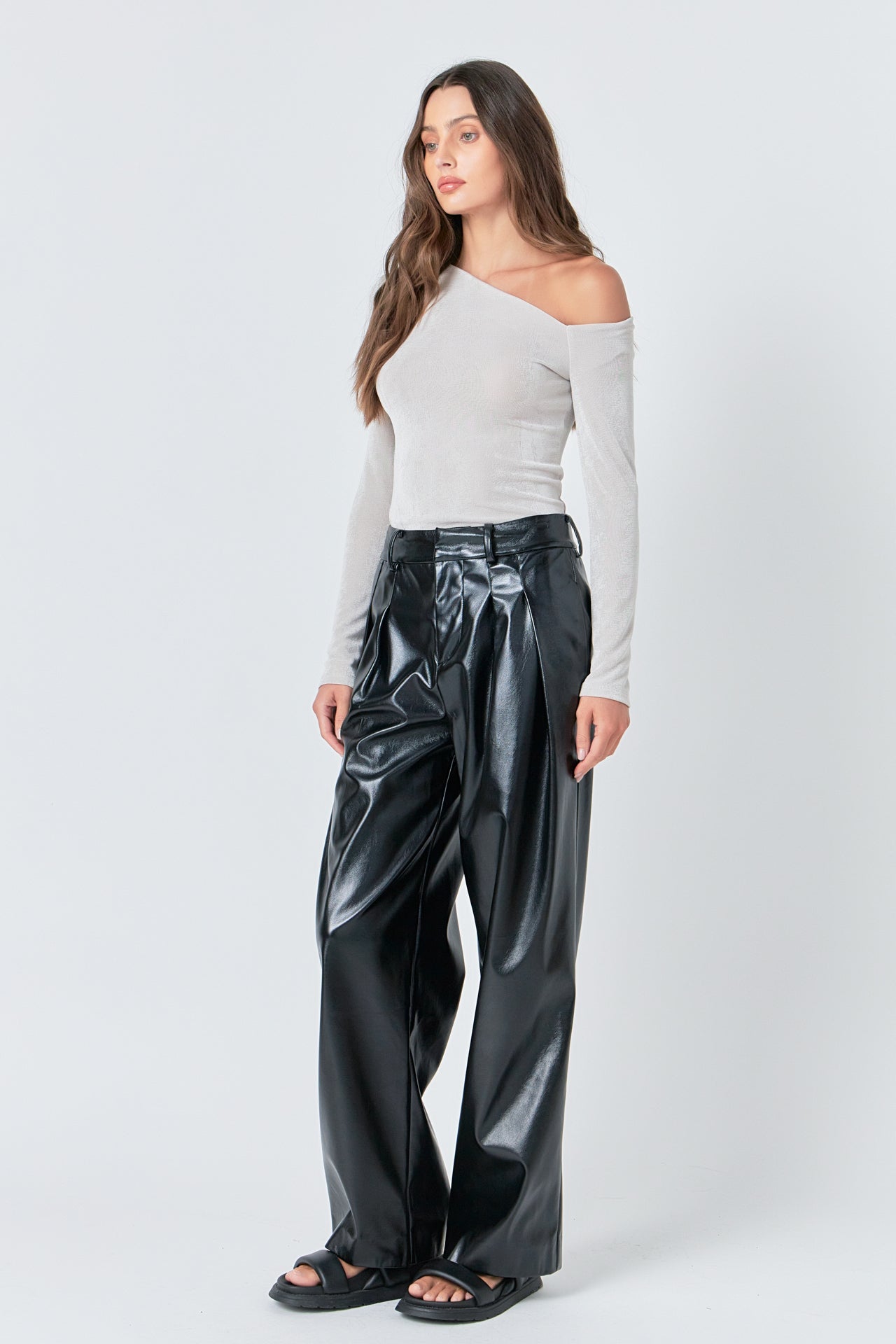 GREY LAB - Asymmetric Shoulder Top - TOPS available at Objectrare