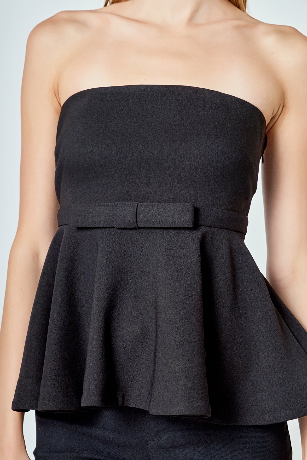 Strapless Flared Top