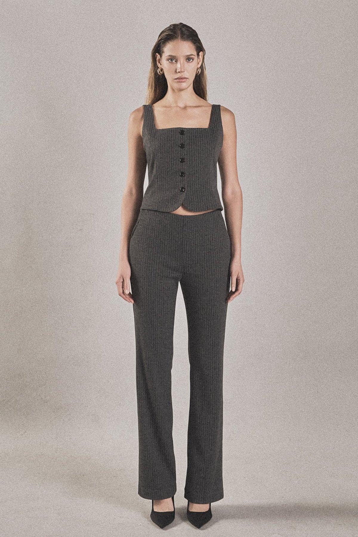 ENDLESS ROSE - Stretch Knit Vest Top - SWEATERS & KNITS available at Objectrare