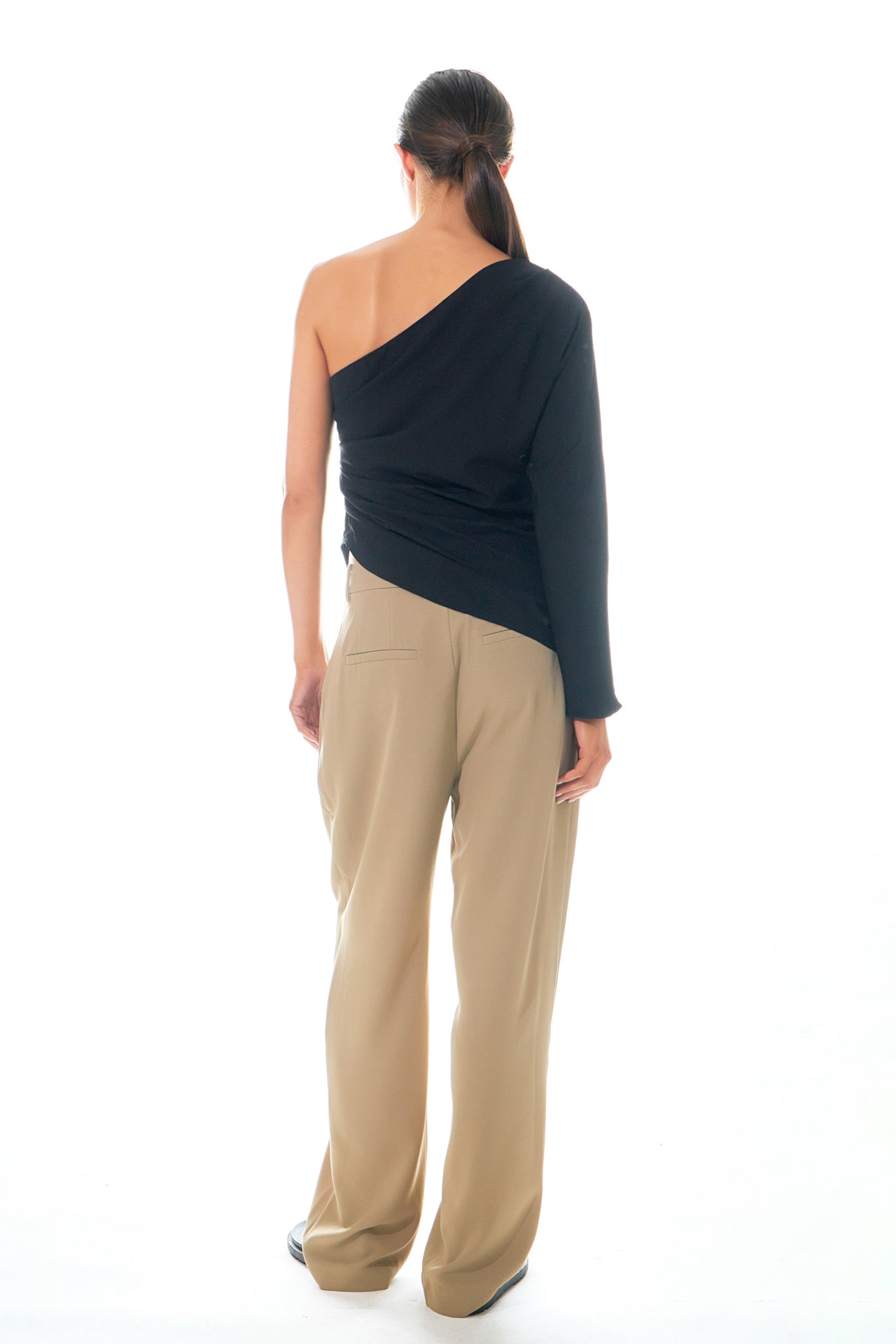 GREY LAB - Asymmetric Ruched Top - TOPS available at Objectrare