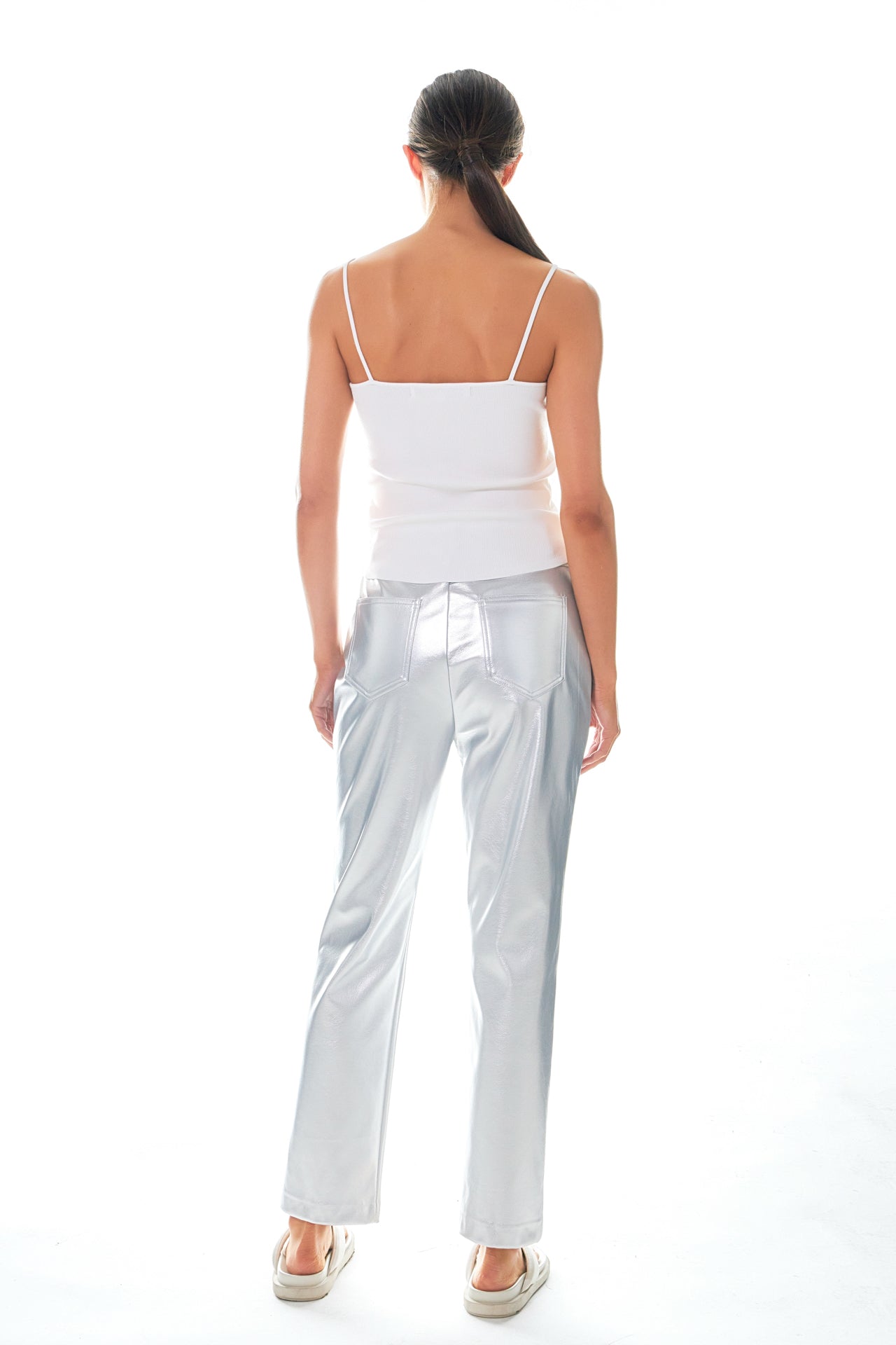 GREY LAB - Shiny PU Pants - PANTS available at Objectrare