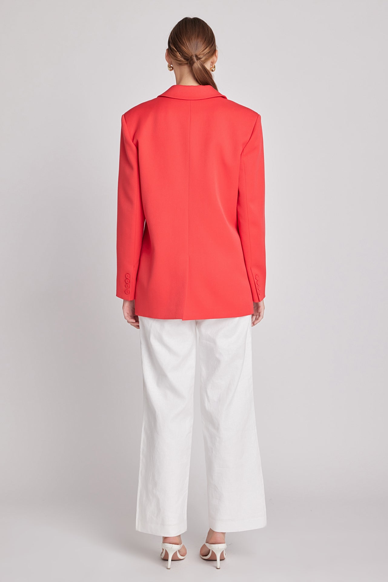 ENDLESS ROSE - Oversized Notched Collar Blazer - BLAZERS available at Objectrare