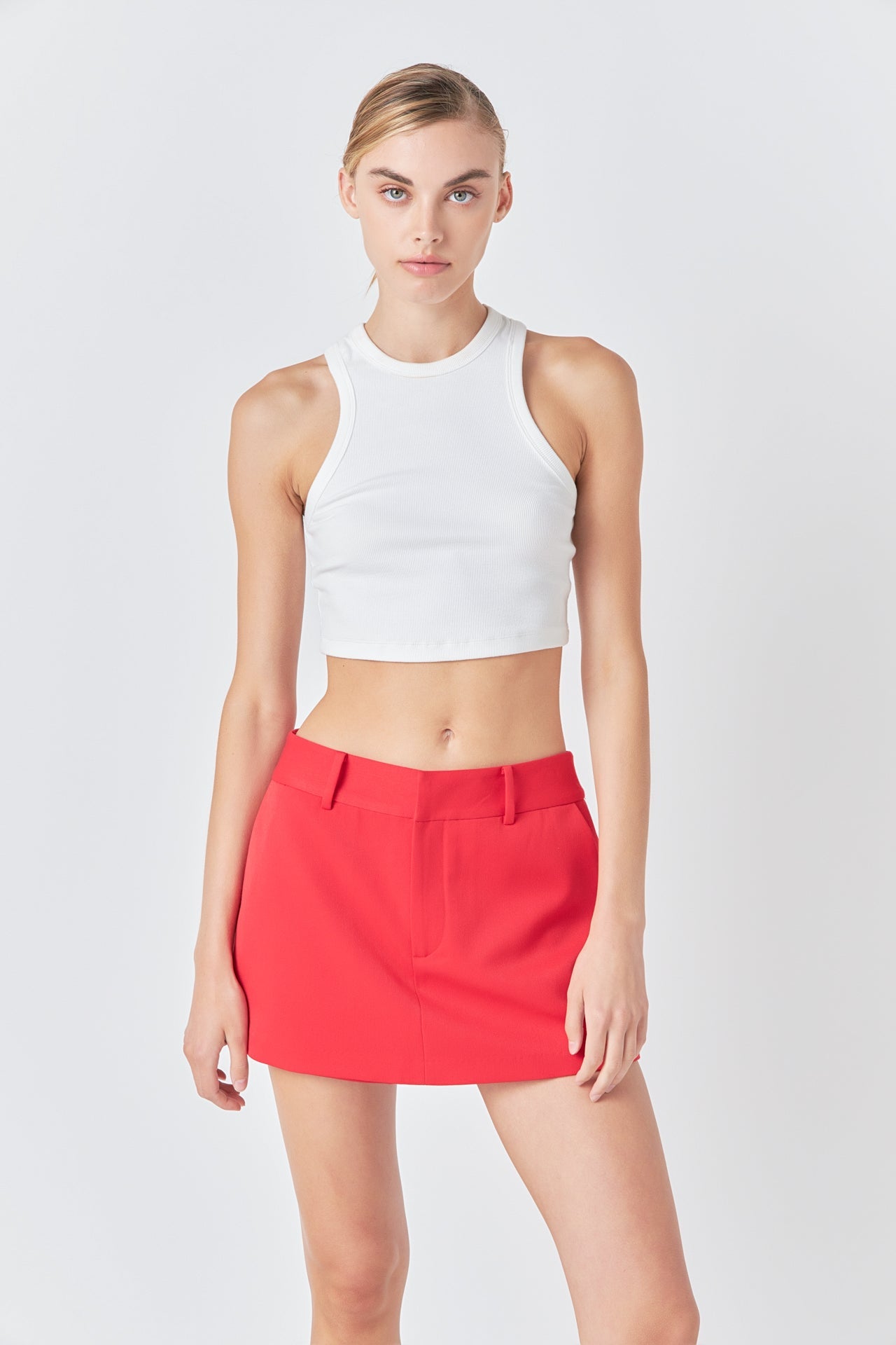 GREY LAB - Low Waisted Mini Skort - SKORTS available at Objectrare