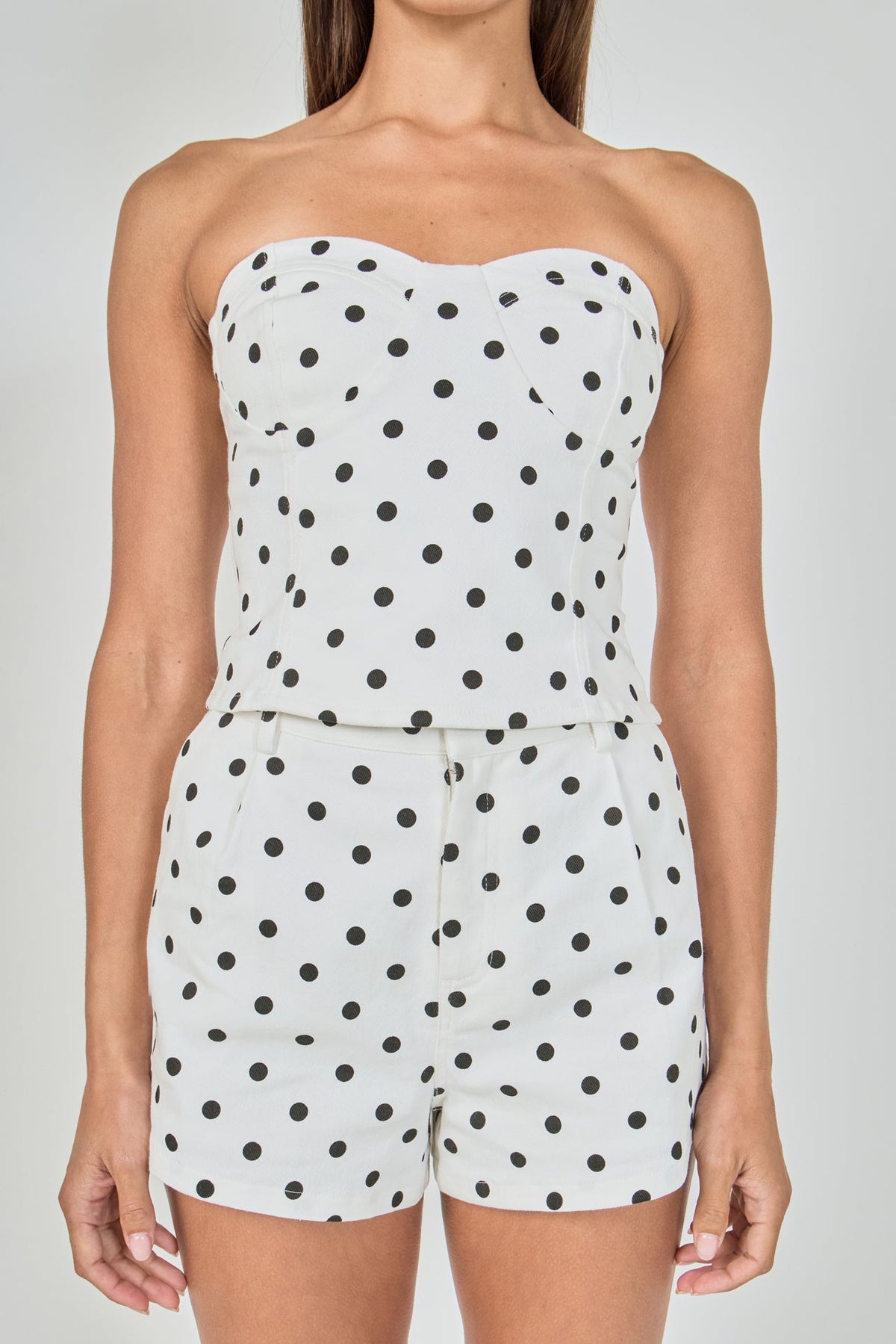 ENDLESS ROSE - Polka Dot Tube Top - TOPS available at Objectrare