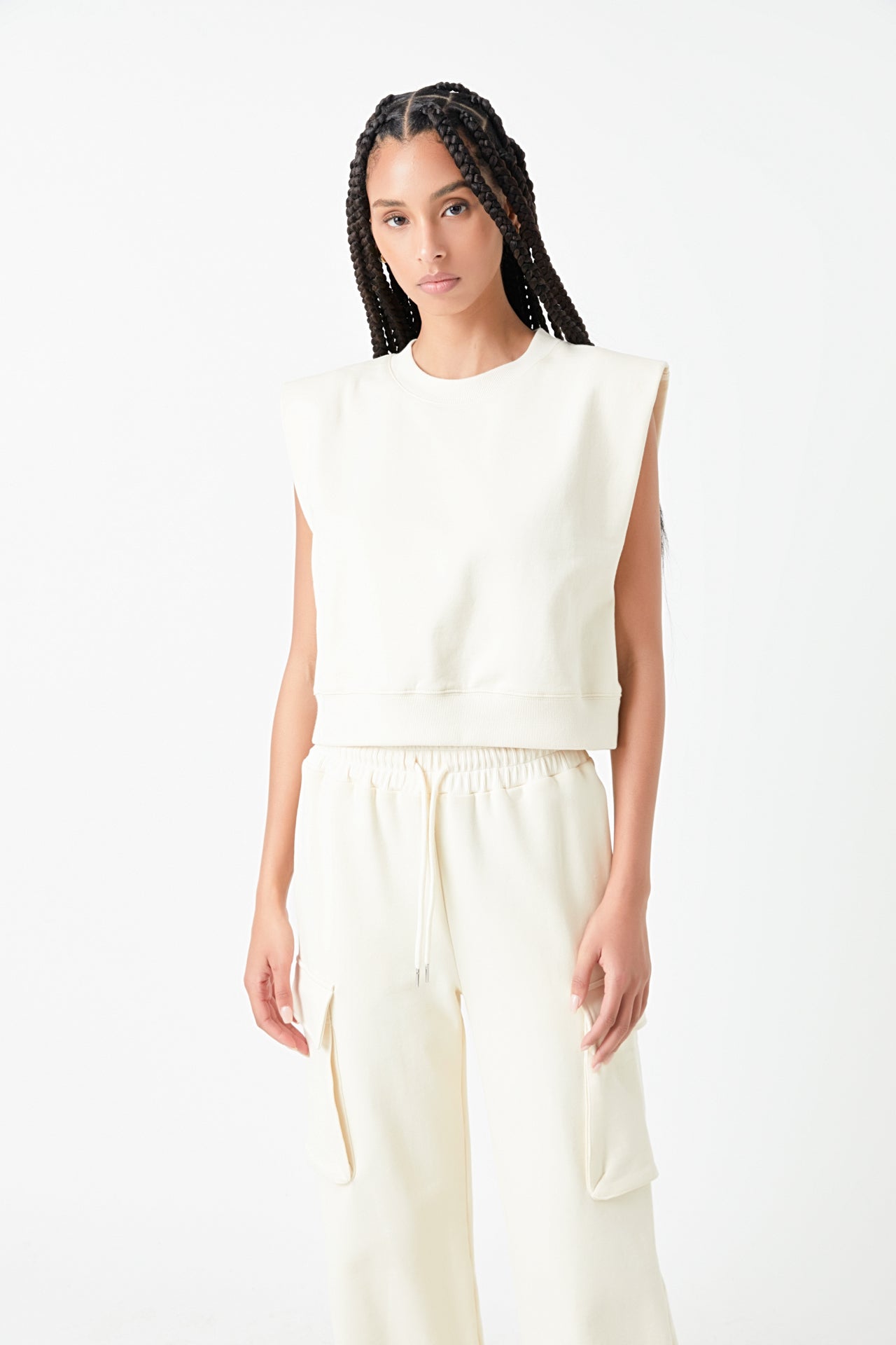 GREY LAB - Flap Pocket Wide Sweatpants - PANTS available at Objectrare