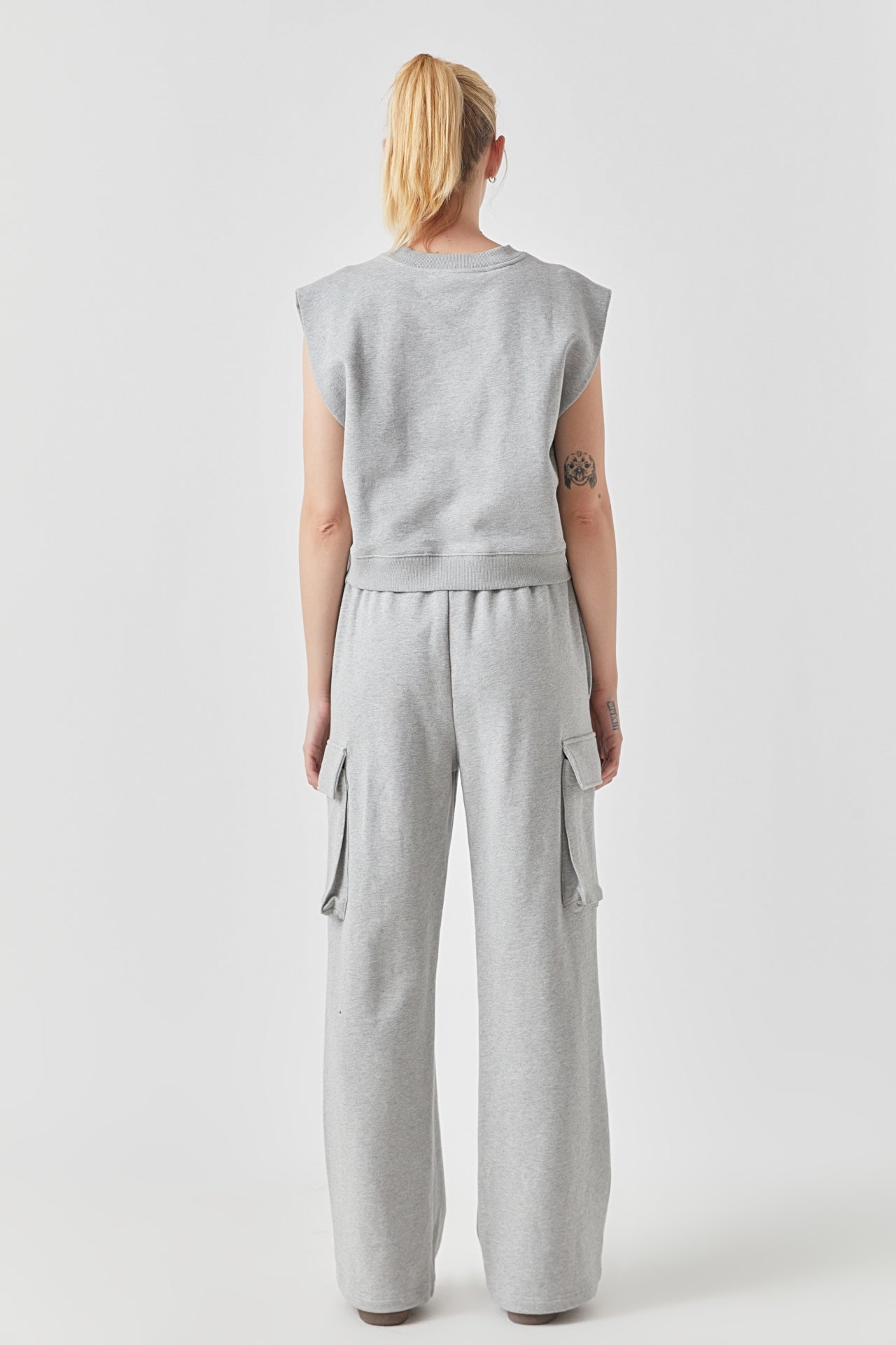 GREY LAB - Flap Pocket Wide Sweatpants - PANTS available at Objectrare