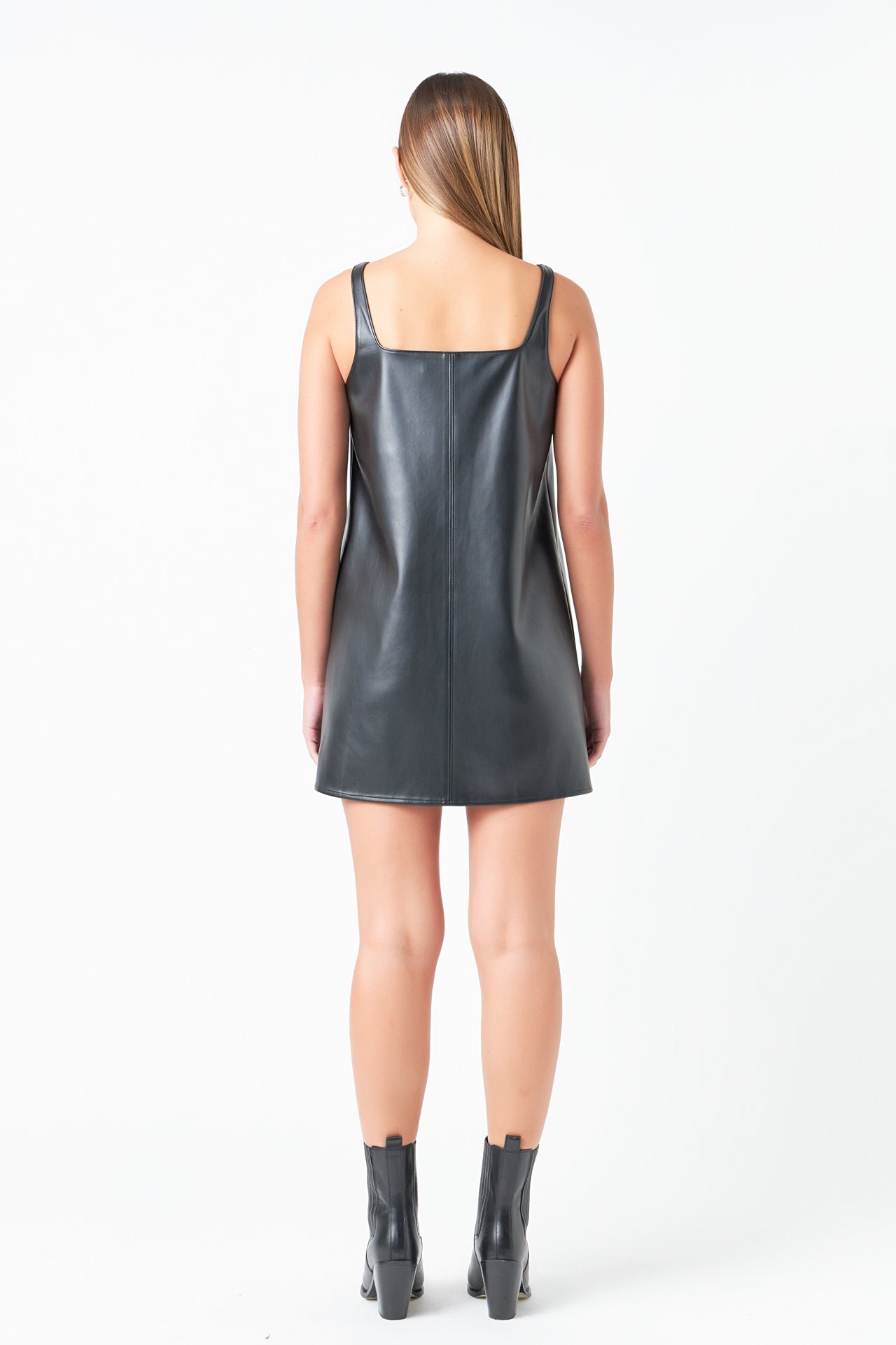 GREY LAB - Square Neck A-Line Mini Dress - DRESSES available at Objectrare