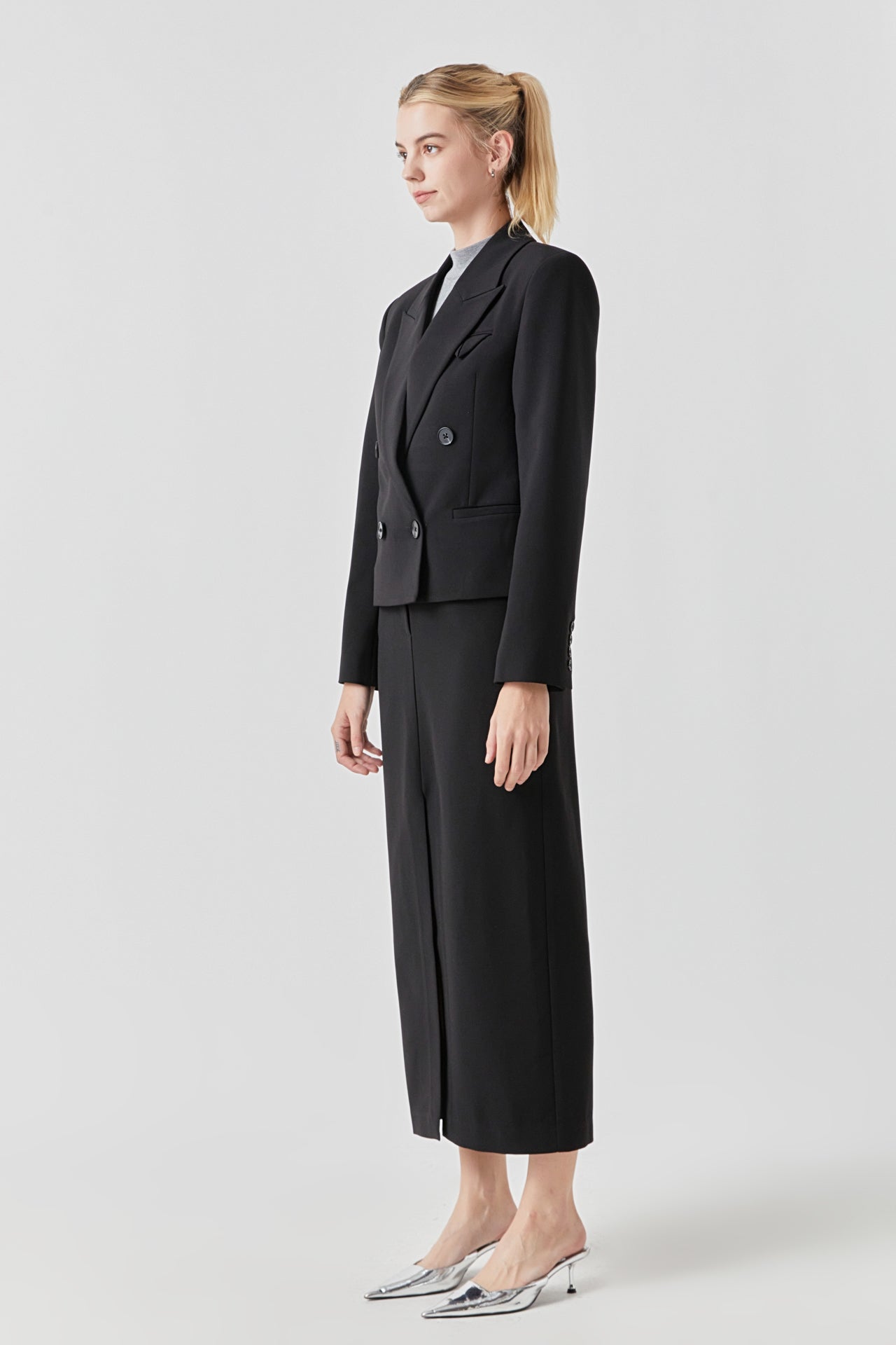 GREY LAB - Double Breasted Blazer - BLAZERS available at Objectrare